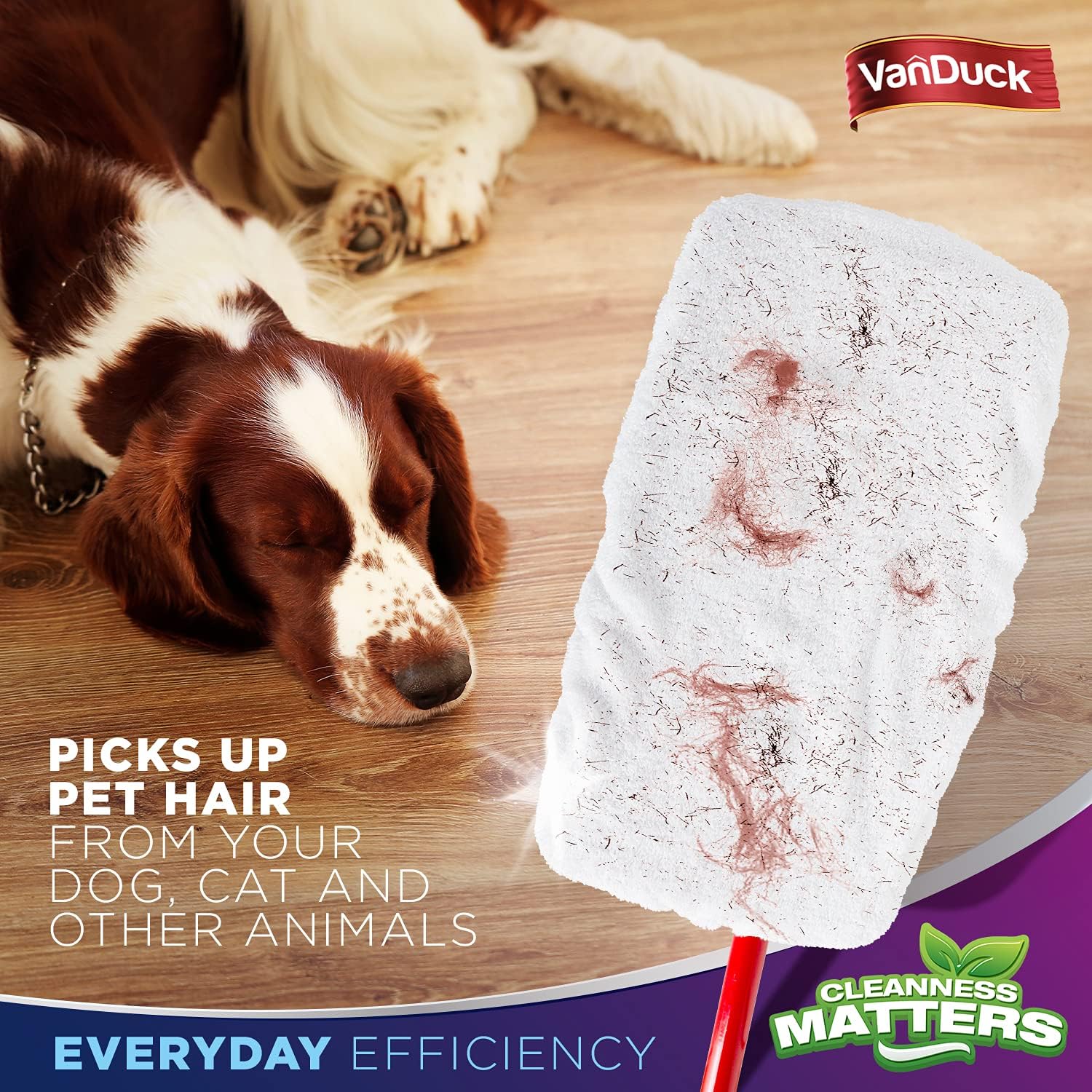 VanDuck 100 Cotton Terry Mop Pads 3-Pack 8x15 Inches