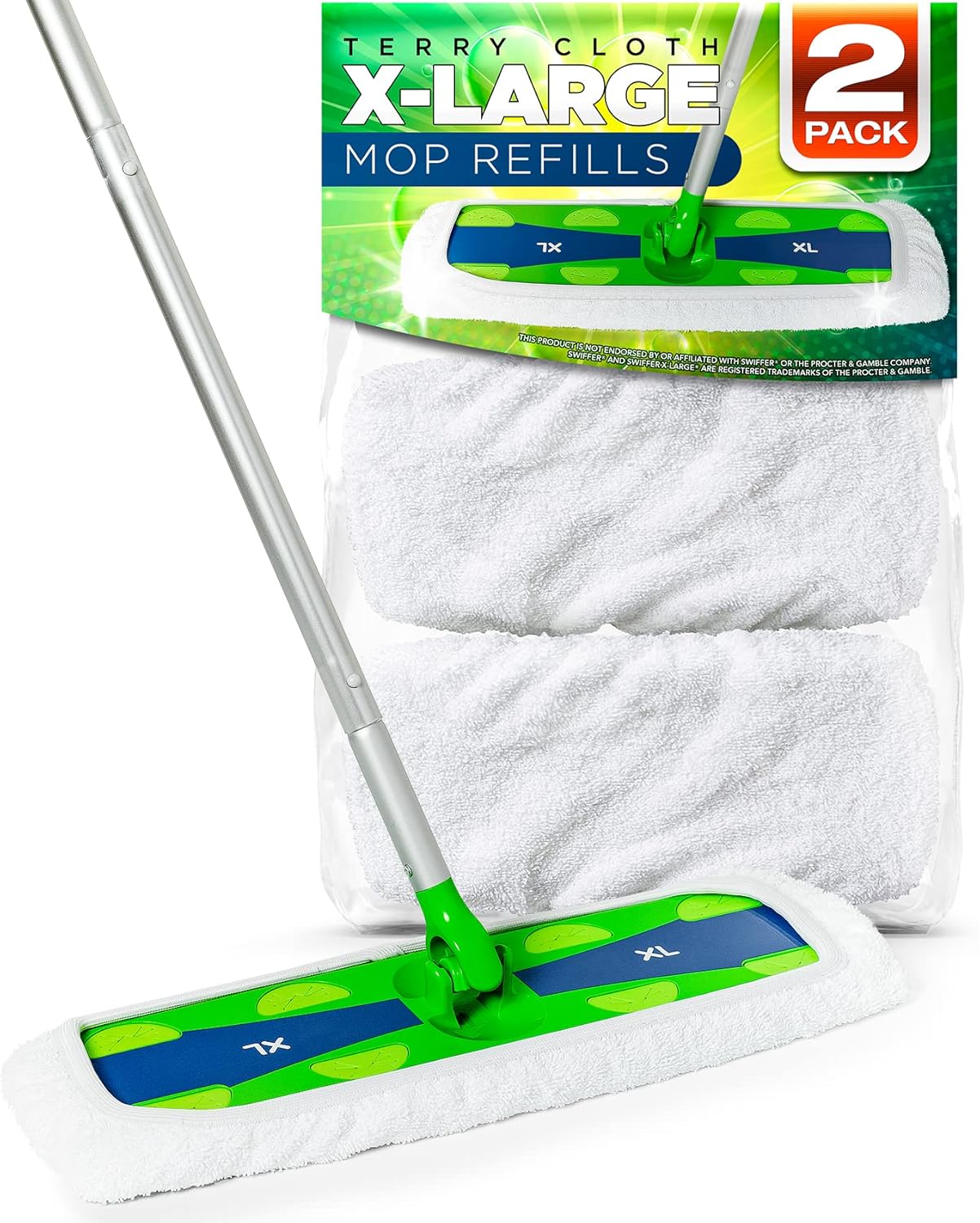 VanDuck Extra Large Cotton Mop Pads 2-Pack