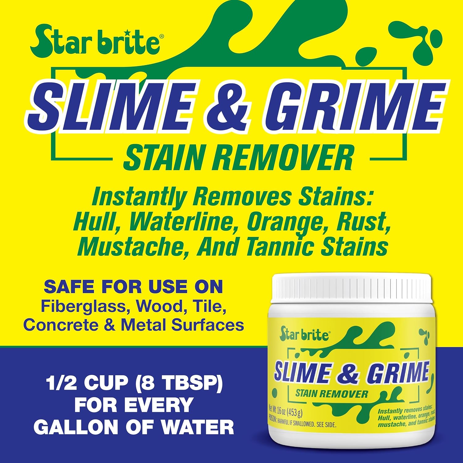 STAR BRITE Slime Grime Stain Remover - 16 OZ