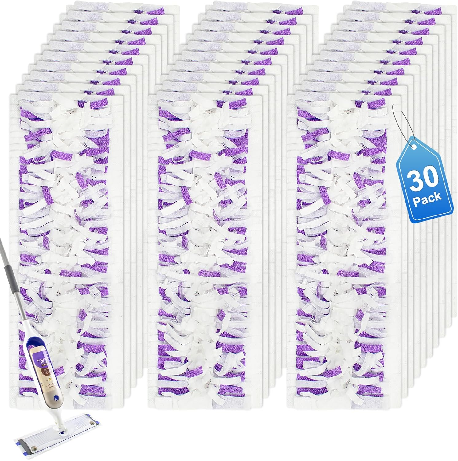 30-Pack Swiffer Power Mop Refill Pads Dry Wet