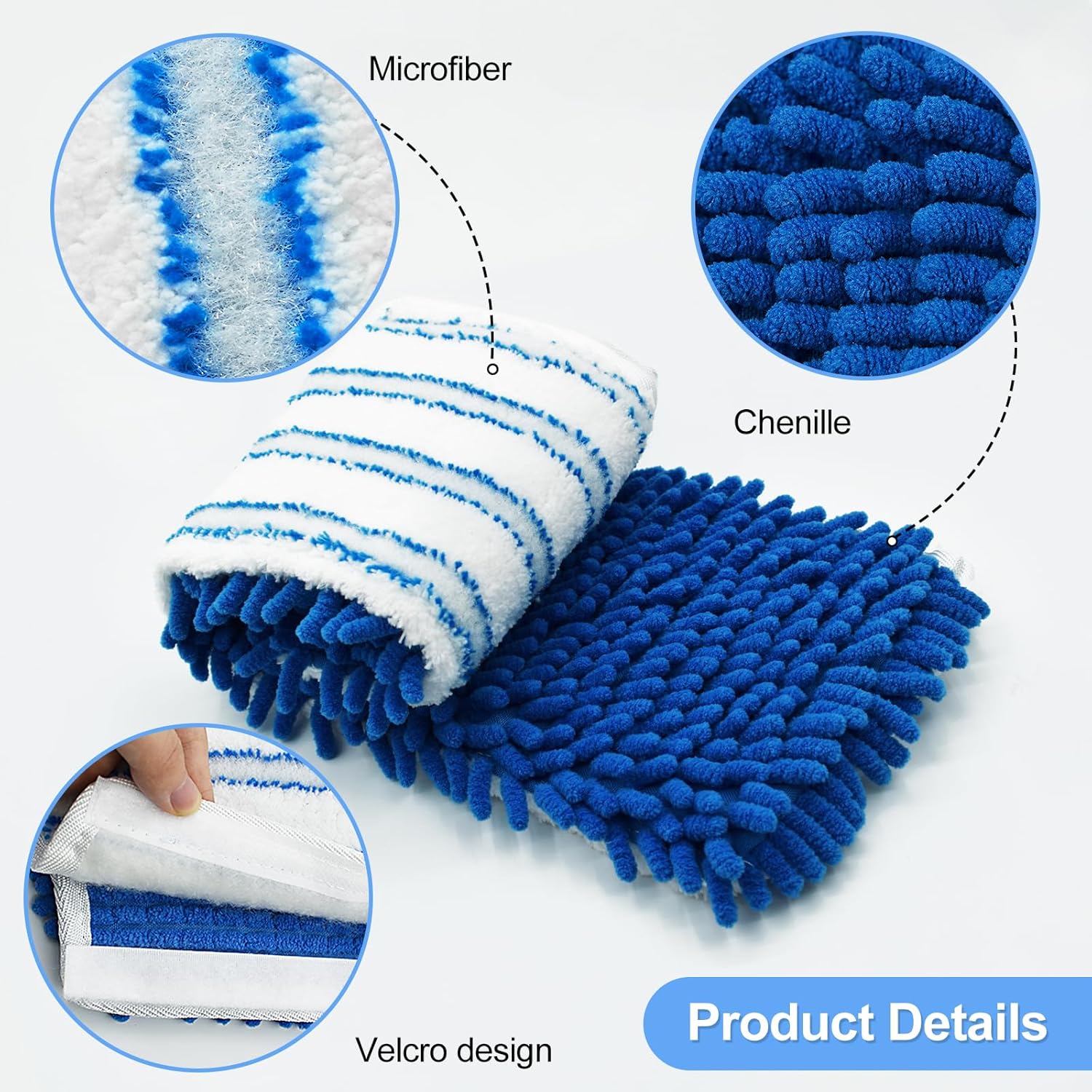3 Pack Mop Heads for O-Cedar Dual-Action Flip Mop 1