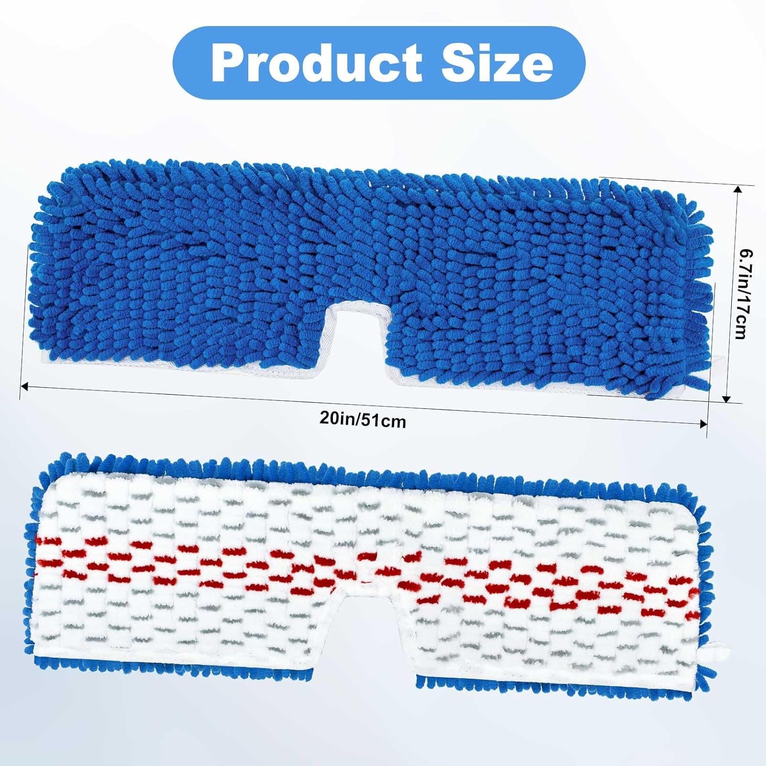 4 Pack Mop Head Replacement for O-Cedar Flip Mop 1