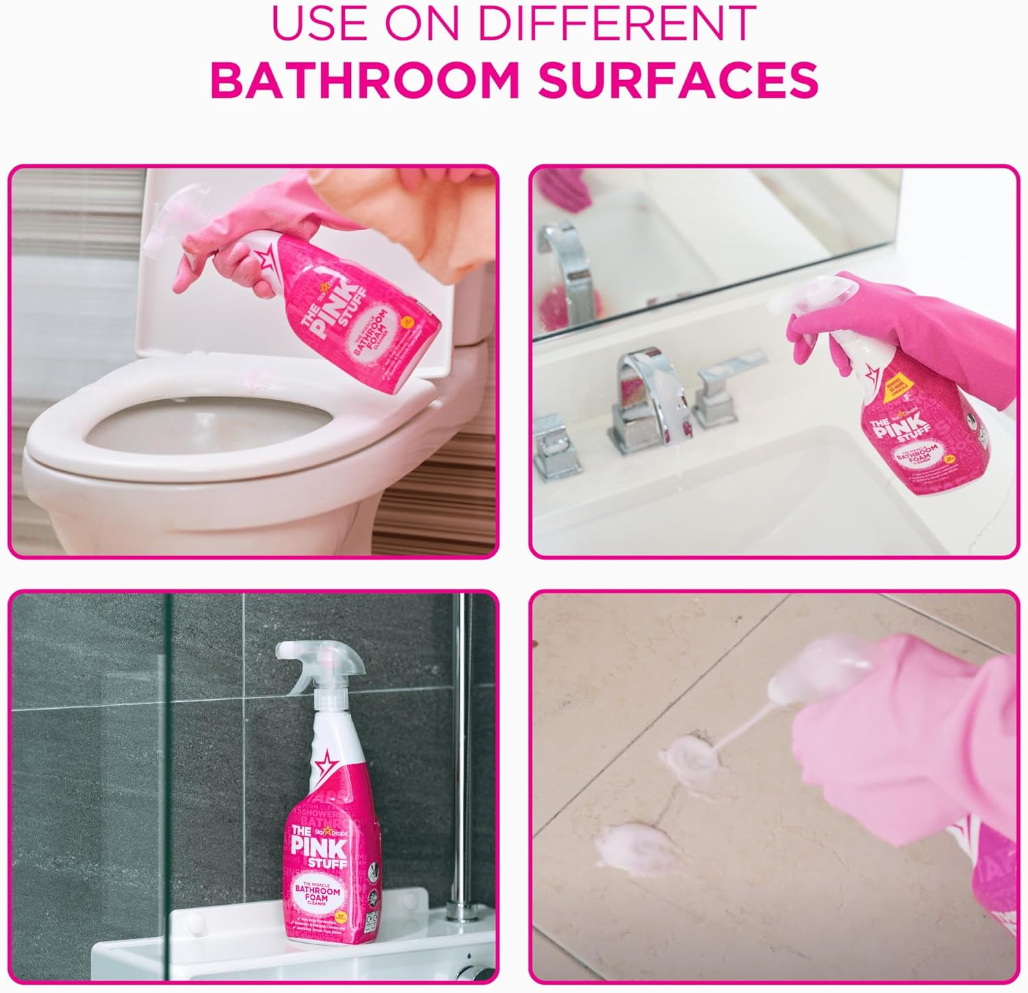 Stardrops - Pink Stuff Bathroom Foam Cleaner 30 fl oz