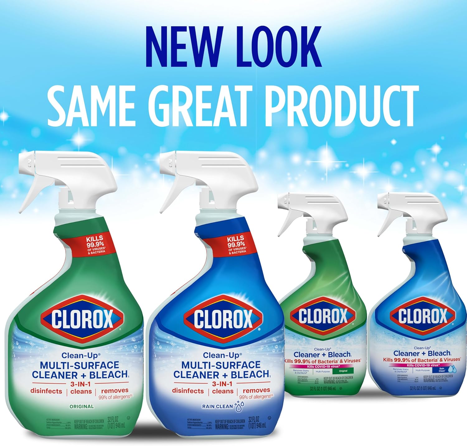 Clorox Clean-Up Cleaner Bleach Value Pack 32 oz Pack of 3