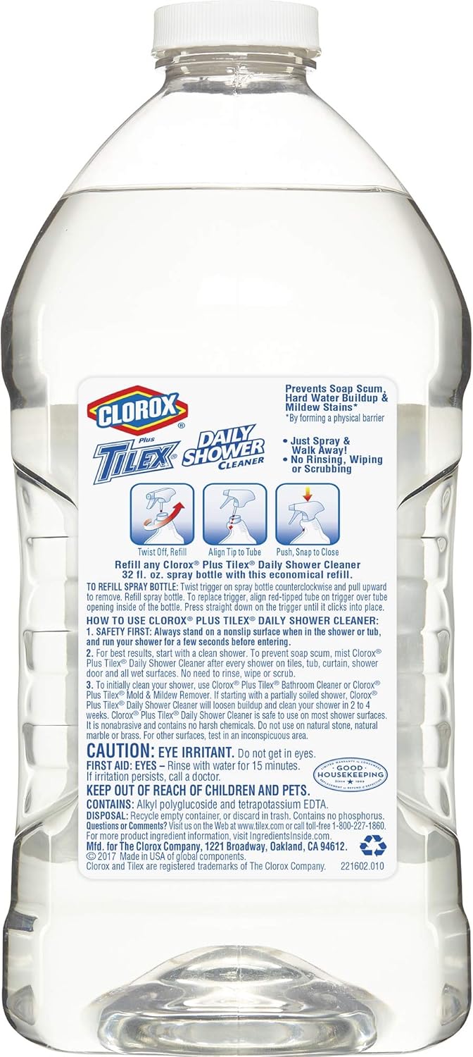 Tilex Shower Spray Refill 64 Fl Oz Pack of 2 1
