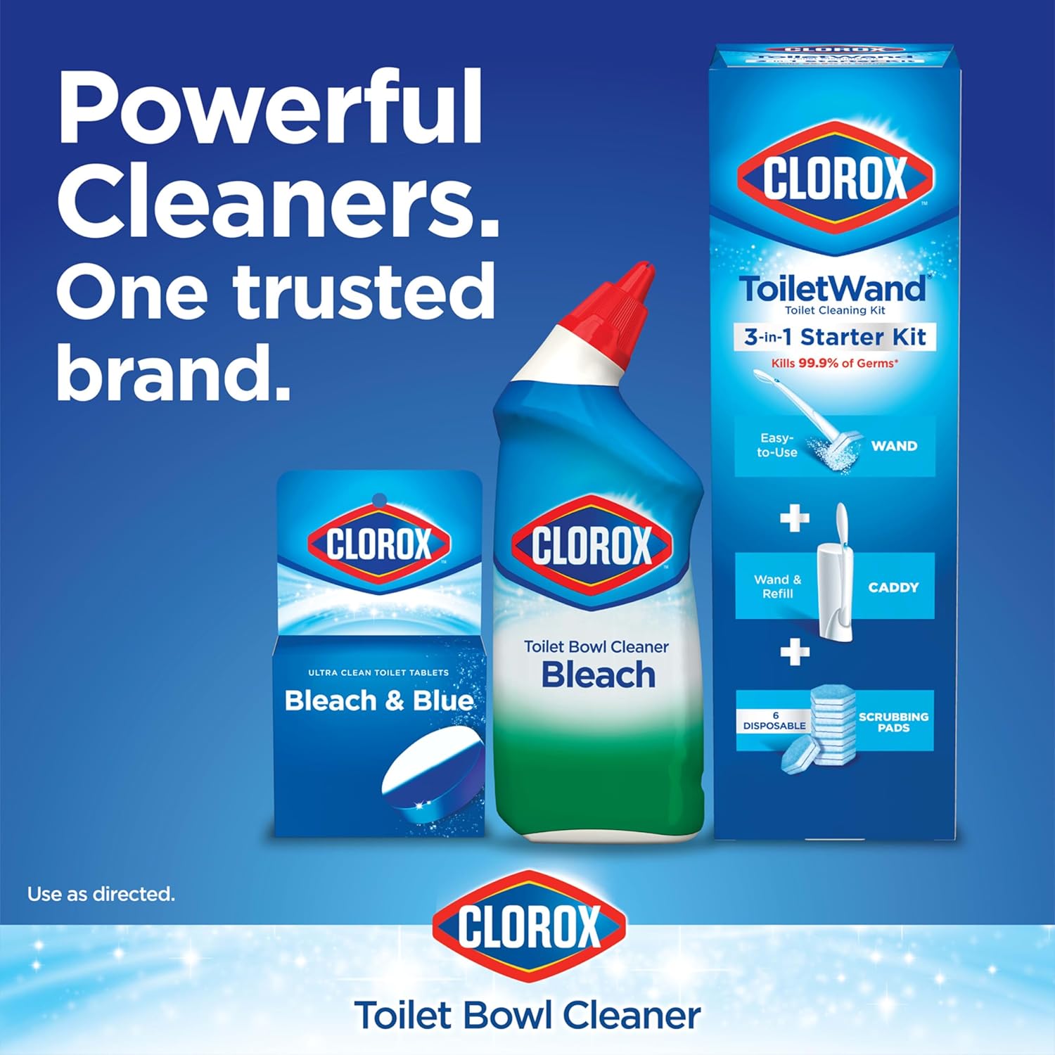 Clorox Ultra Clean Toilet Tablets with Bleach Blue