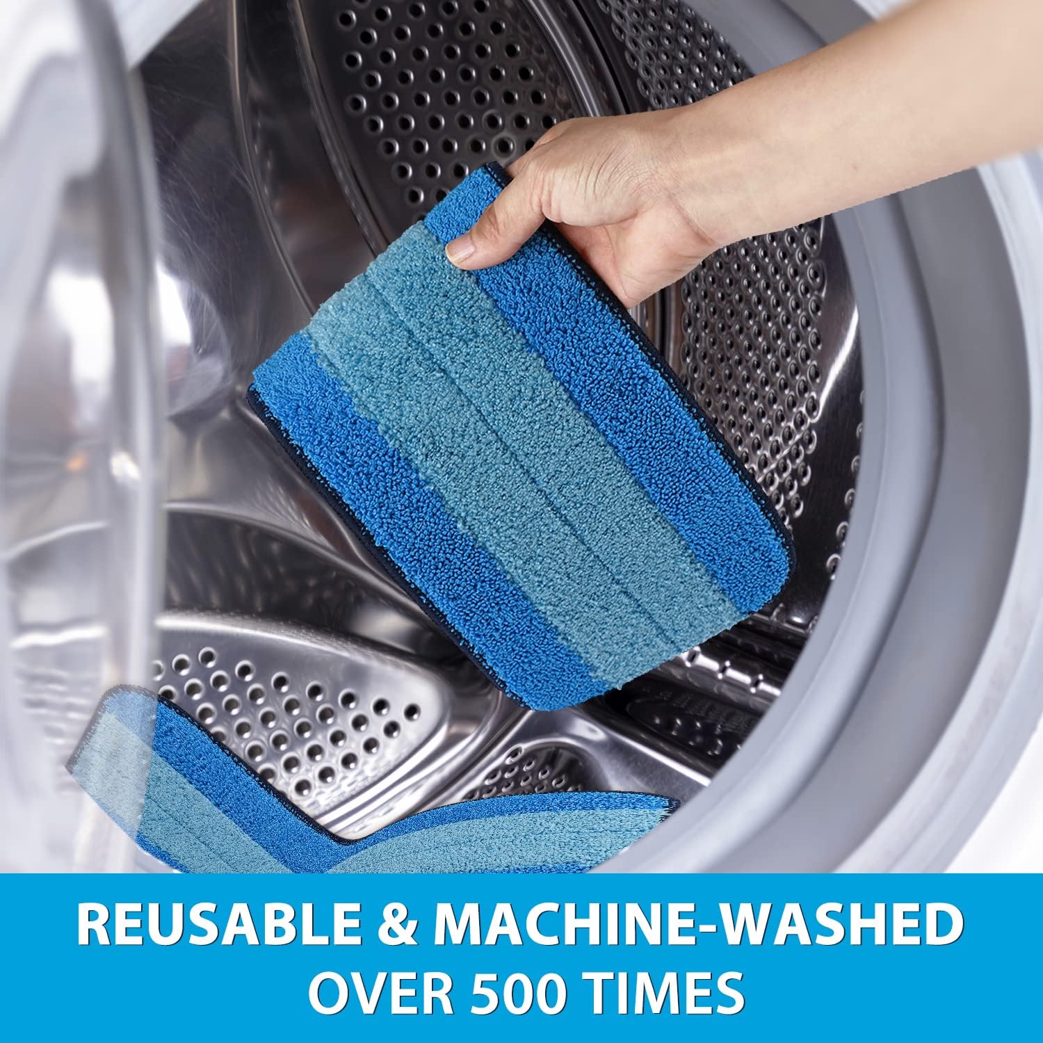3 Pack Microfiber Mop Pads for Bona Mop Reusable No Residue