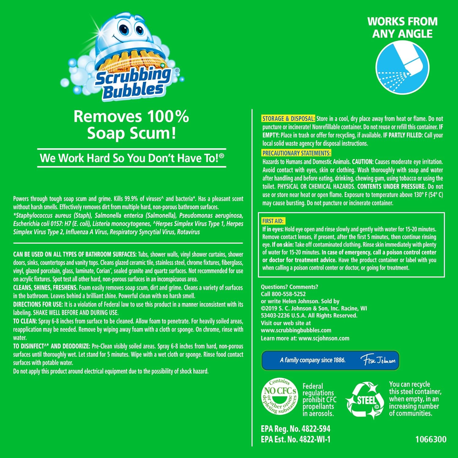 Scrubbing Bubbles Citrus Bathroom Cleaner 20oz