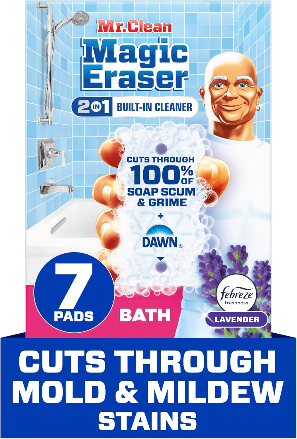 Mr Clean Magic Eraser Sponge 7ct Bathroom Cleaner