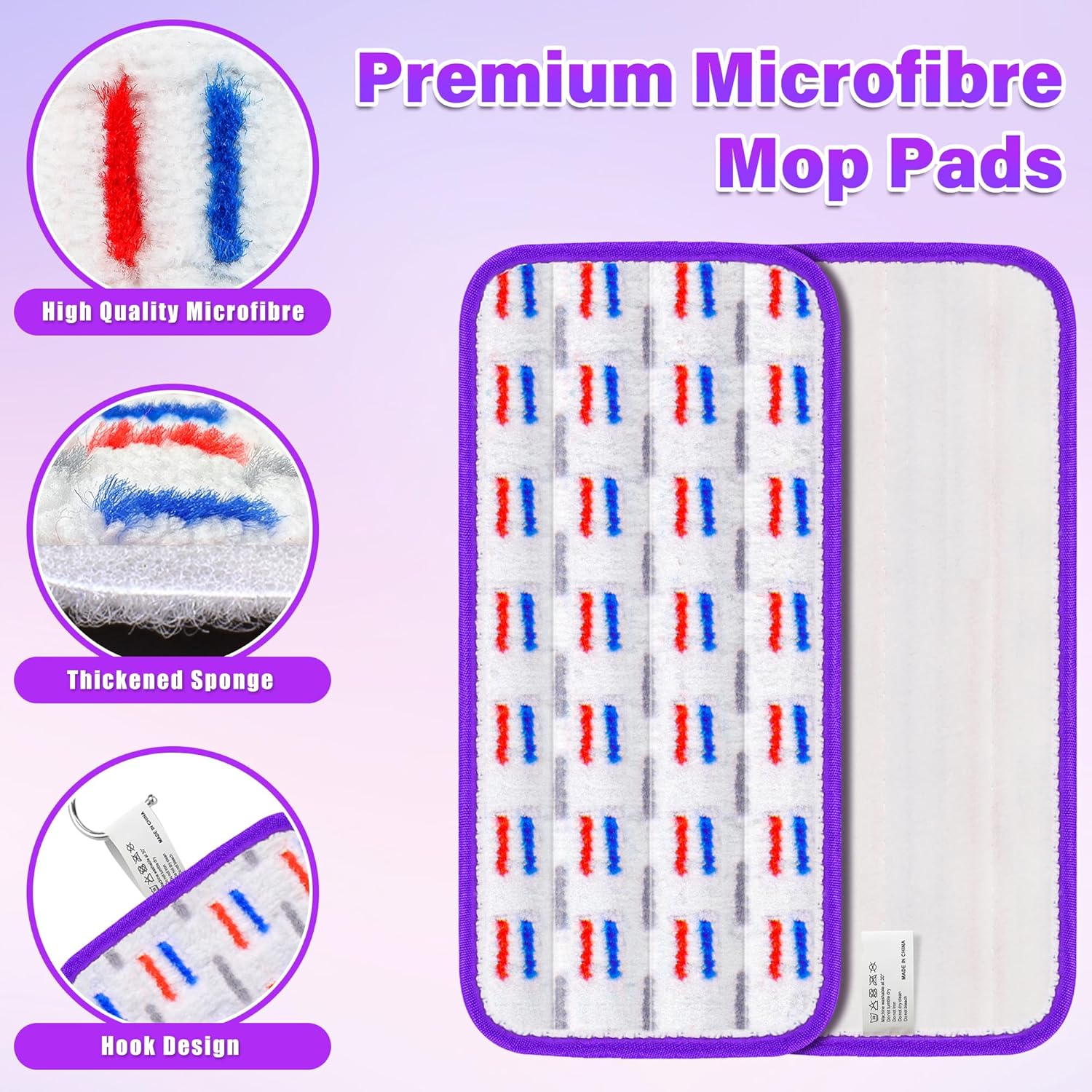 7 Pack Reusable Mop Pads for Swiffer WetJet 1