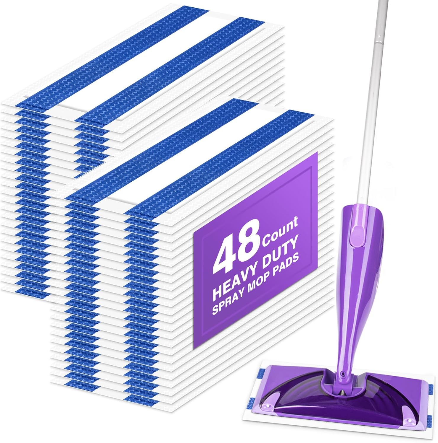 Orighty 48 Count Dry Mop Pads for Swiffer WetJet
