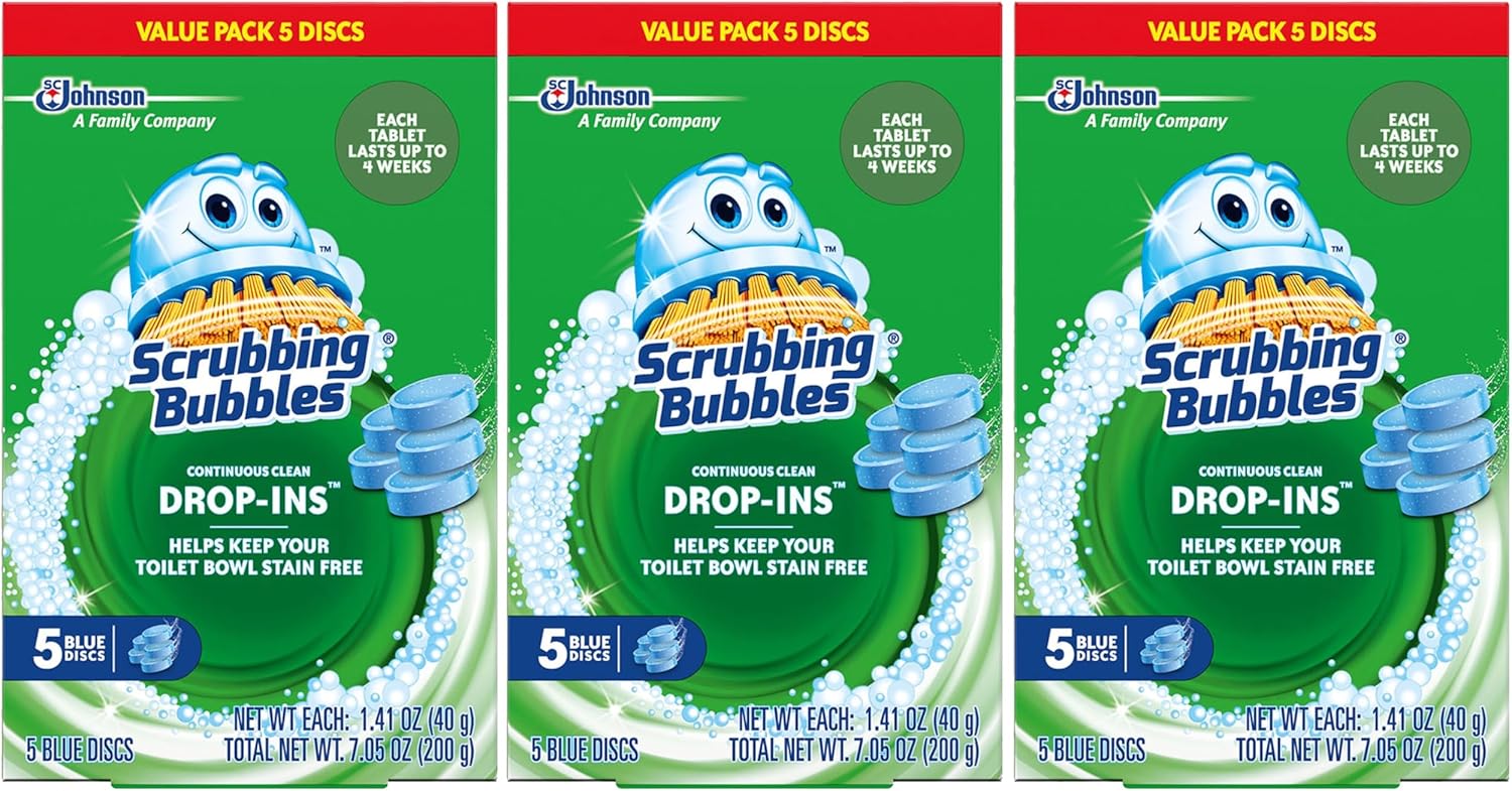 Scrubbing Bubbles Toilet Bowl Tablets 5 Count Pack of 3 1