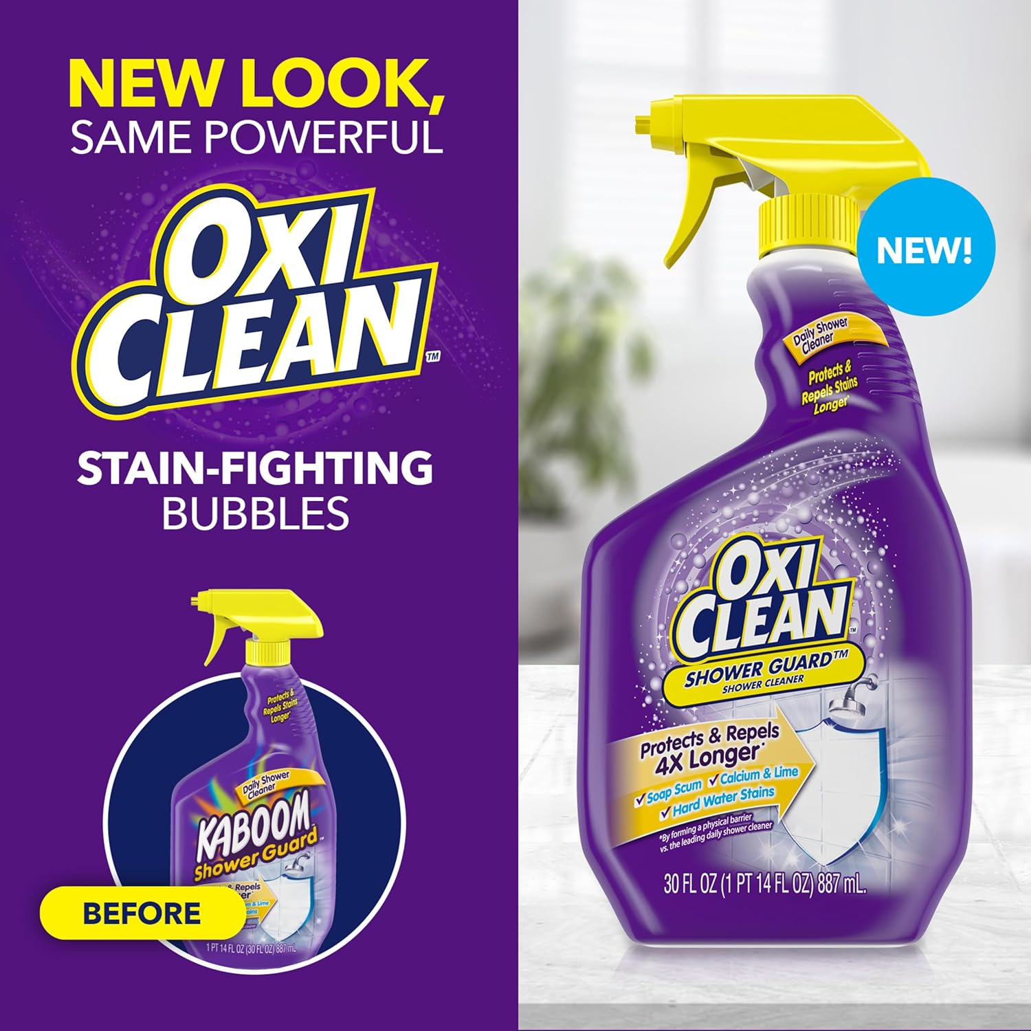 OxiClean Daily Shower Cleaner 30oz Shield Stains