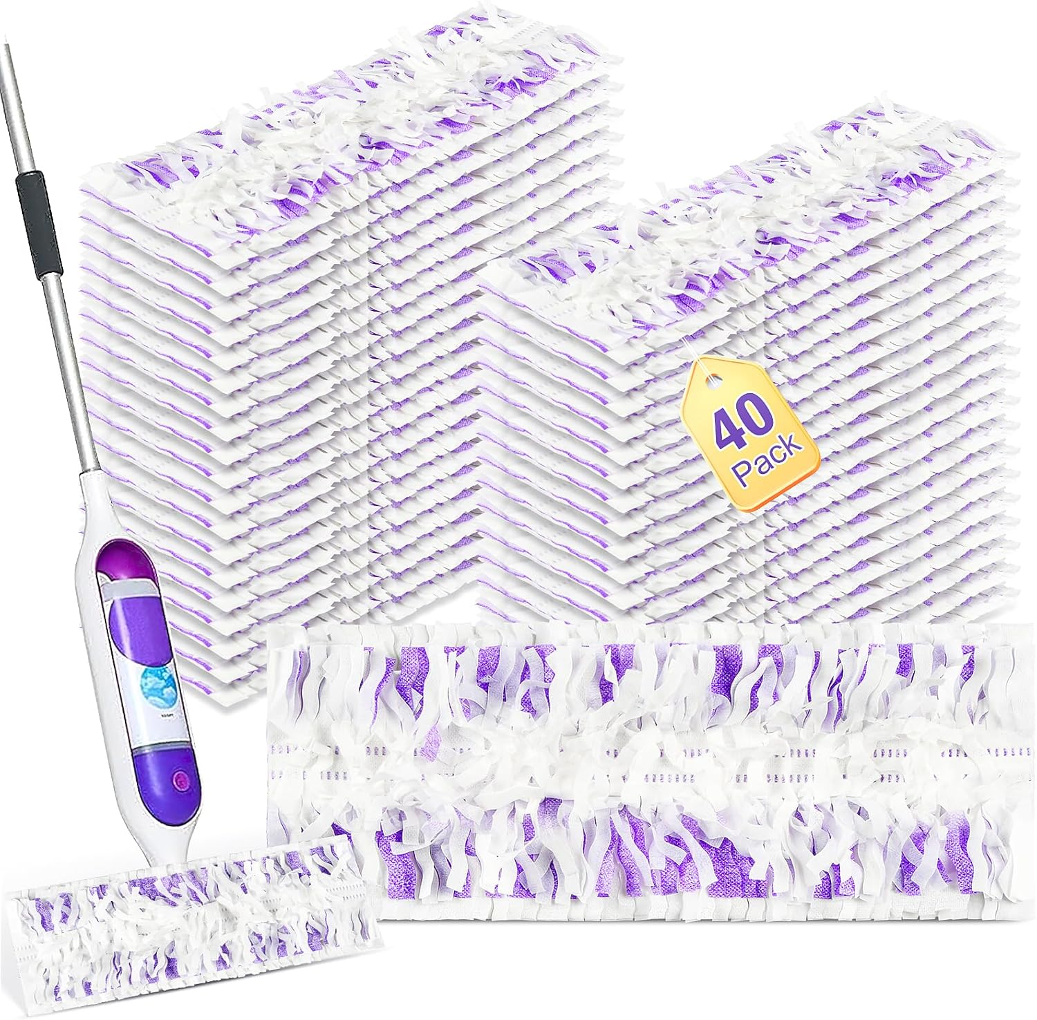 40 Pack Disposable Refill Pads for PowerMop Mop