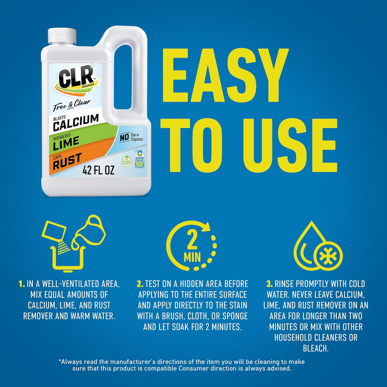 CLR Brands Calcium Lime Rust Remover 42 Oz