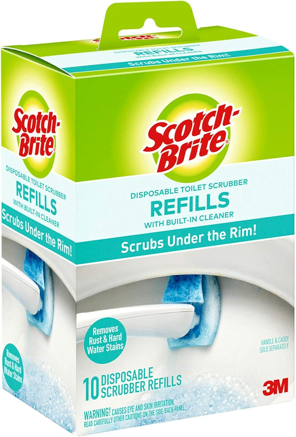 Scotch-Brite Disposable Toilet Scrubber Refills 10-Pack Blue