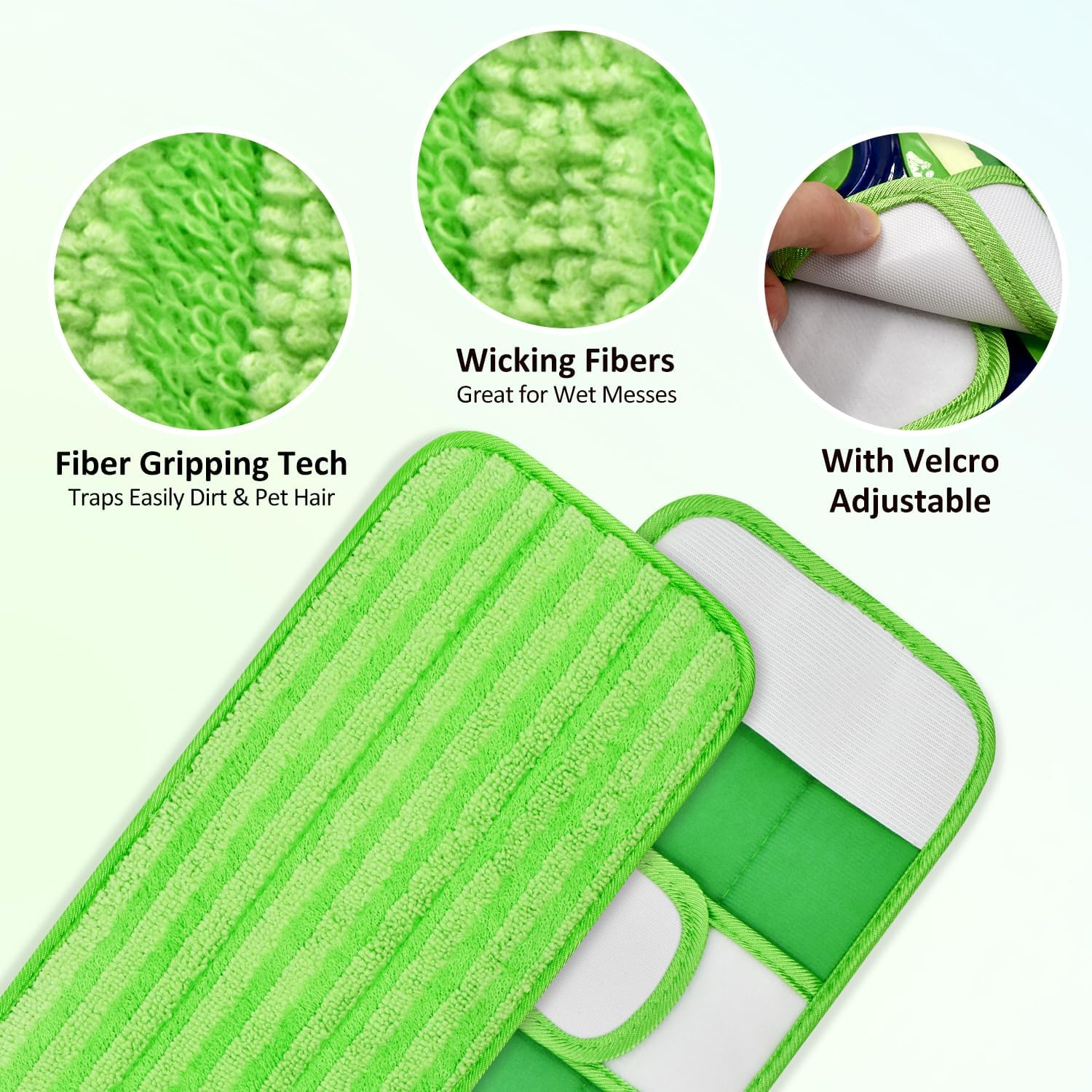 GFRED 4 Pack Swiffer XL Mop Pads Reusable Wet Dry