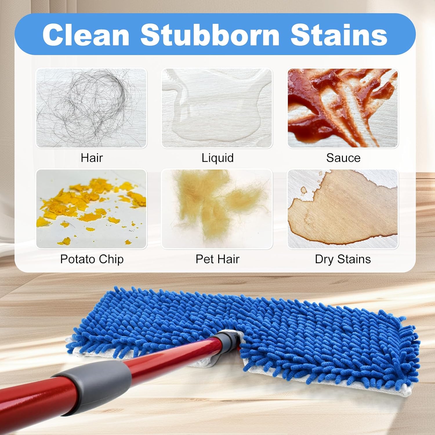 4 Pack Mop Head Replacement for O-Cedar Flip Mop 1