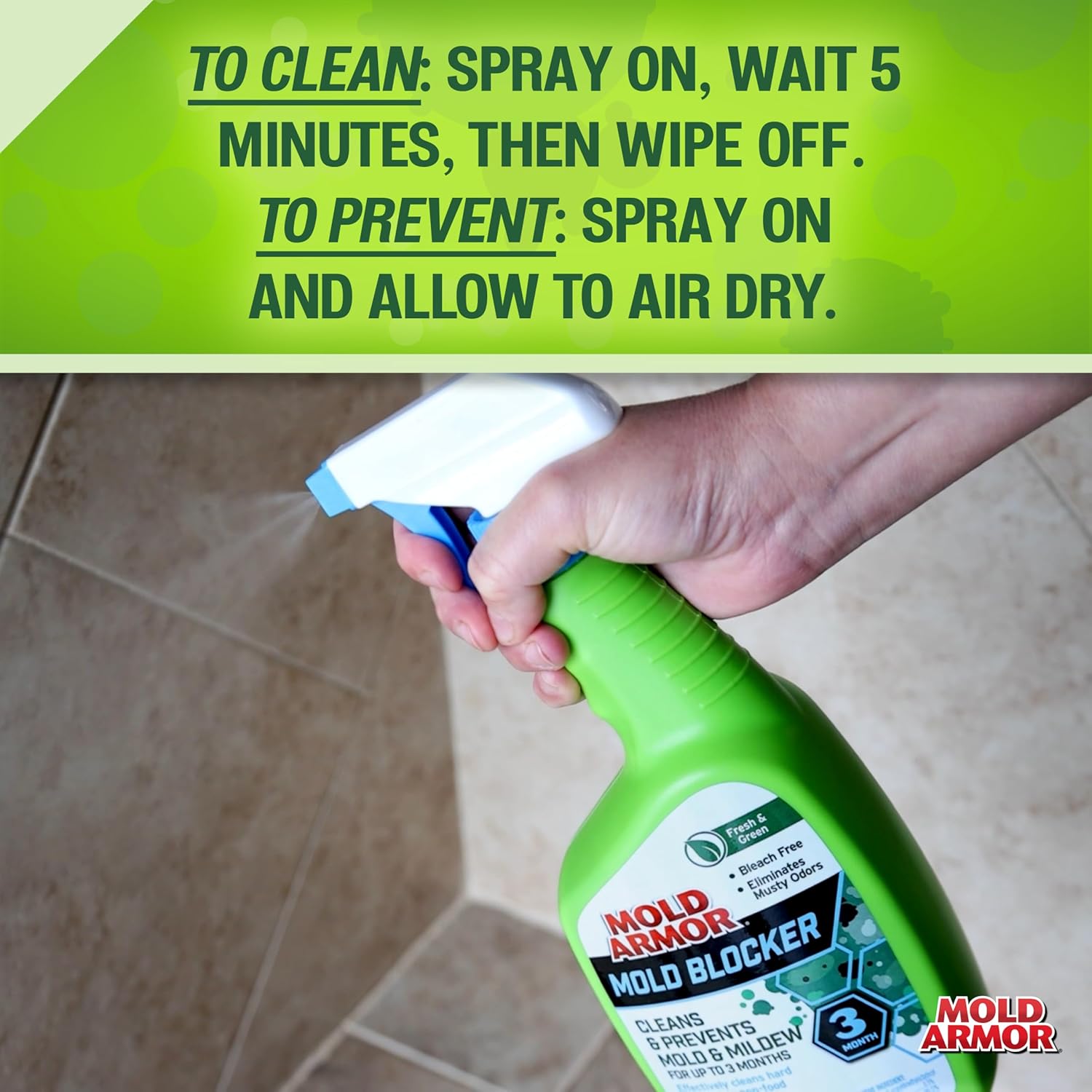 Mold Armor Mold Blocker Spray 32 oz Clean Fresh Scent