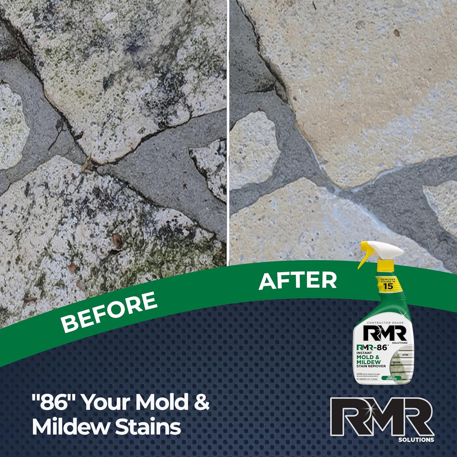 RMR-86 Mold Mildew Stain Remover Spray - 30 Fl Oz