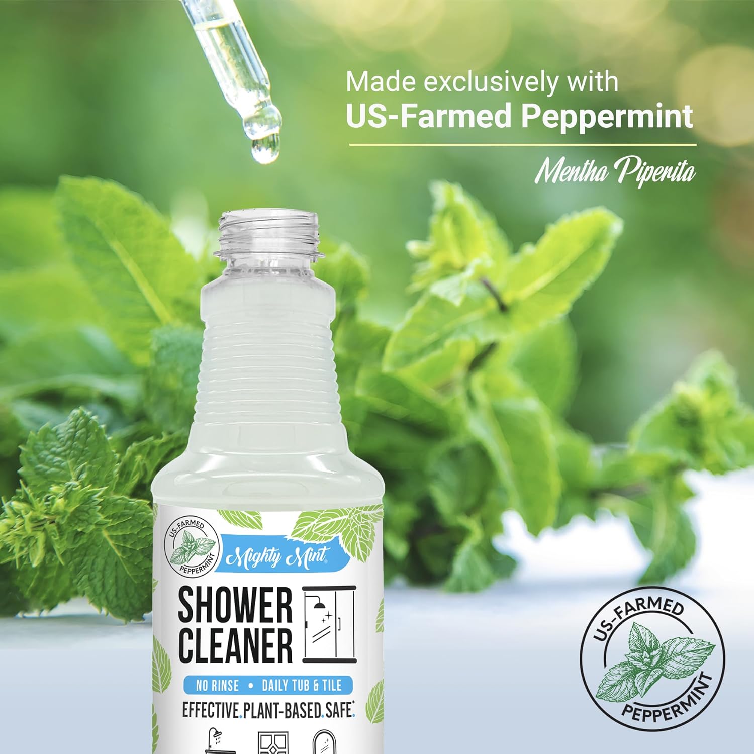 Mighty Mint Daily Shower Cleaner No-Rinse 16oz - 2 Pack