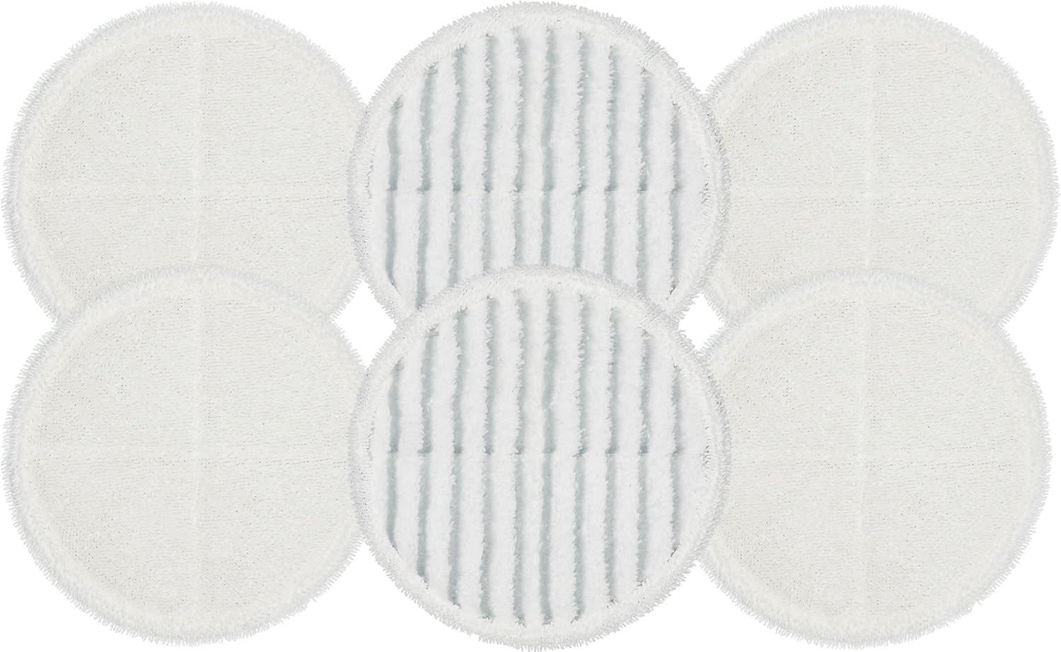Flintar 2124 Replacement Mop Pads - 6-Pack 4 Soft 2 Scrubby