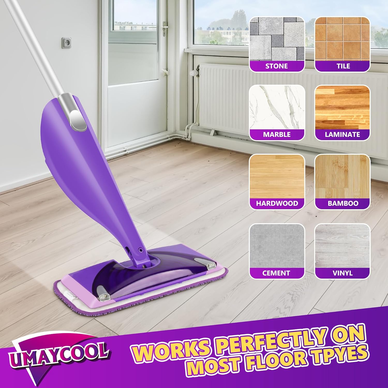 Reusable Mop Pads Refills for Swiffer WetJet 6 Pack
