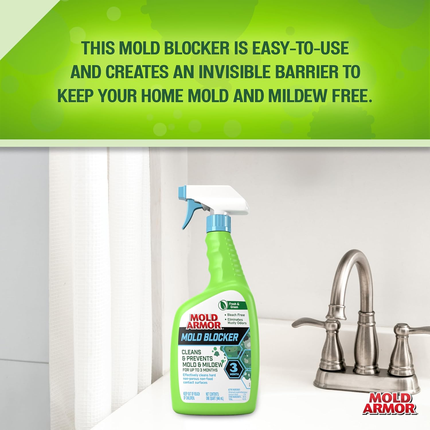 Mold Armor Mold Blocker Spray 32 oz Clean Fresh Scent