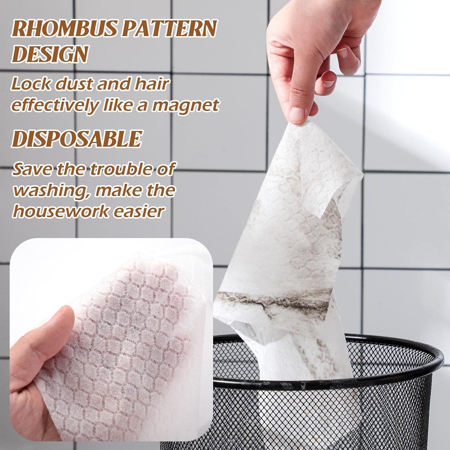 Hoolerry 300 Count Dry Mop Refills 1181 x 866 Inch 1