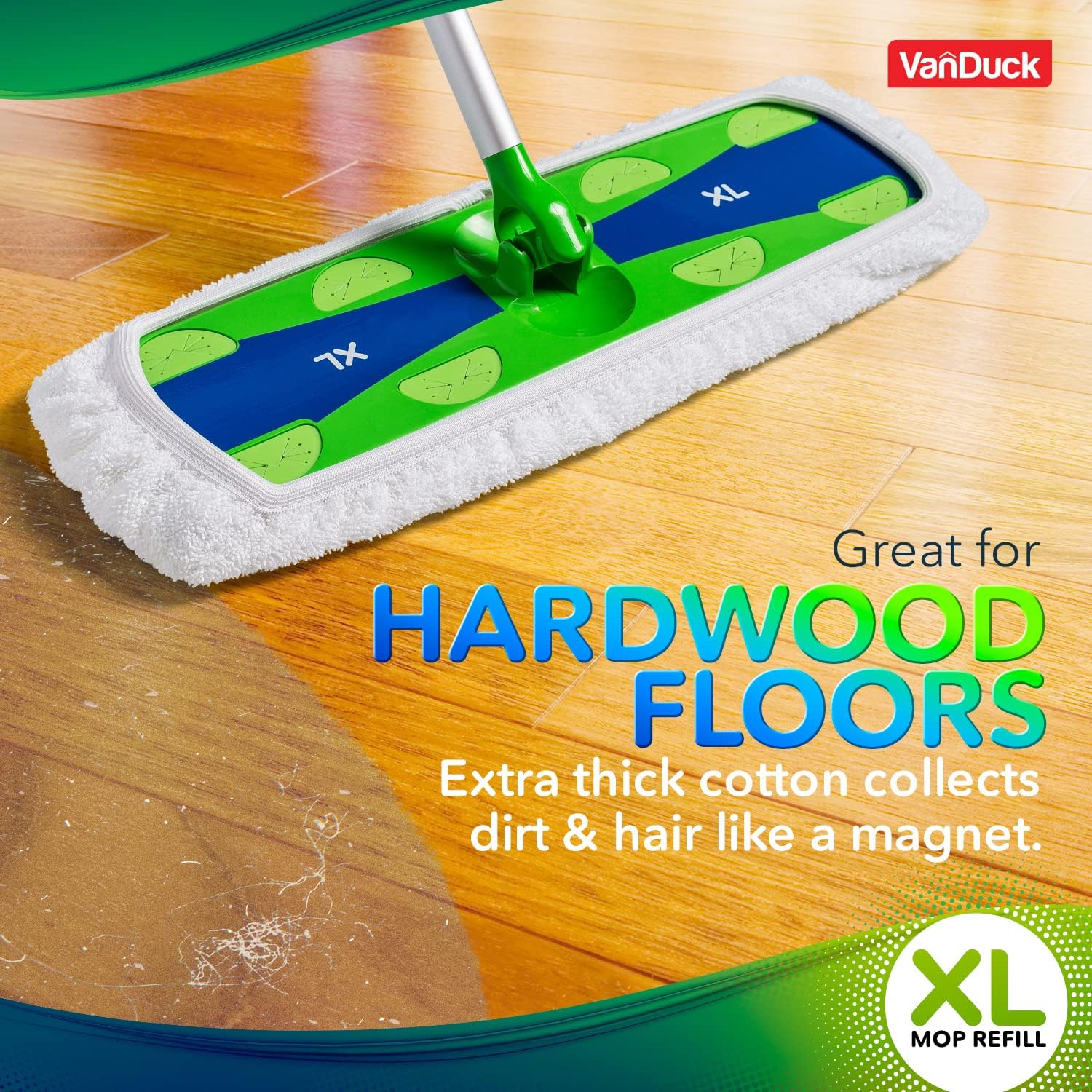 VanDuck Extra Large Cotton Mop Pads 2-Pack