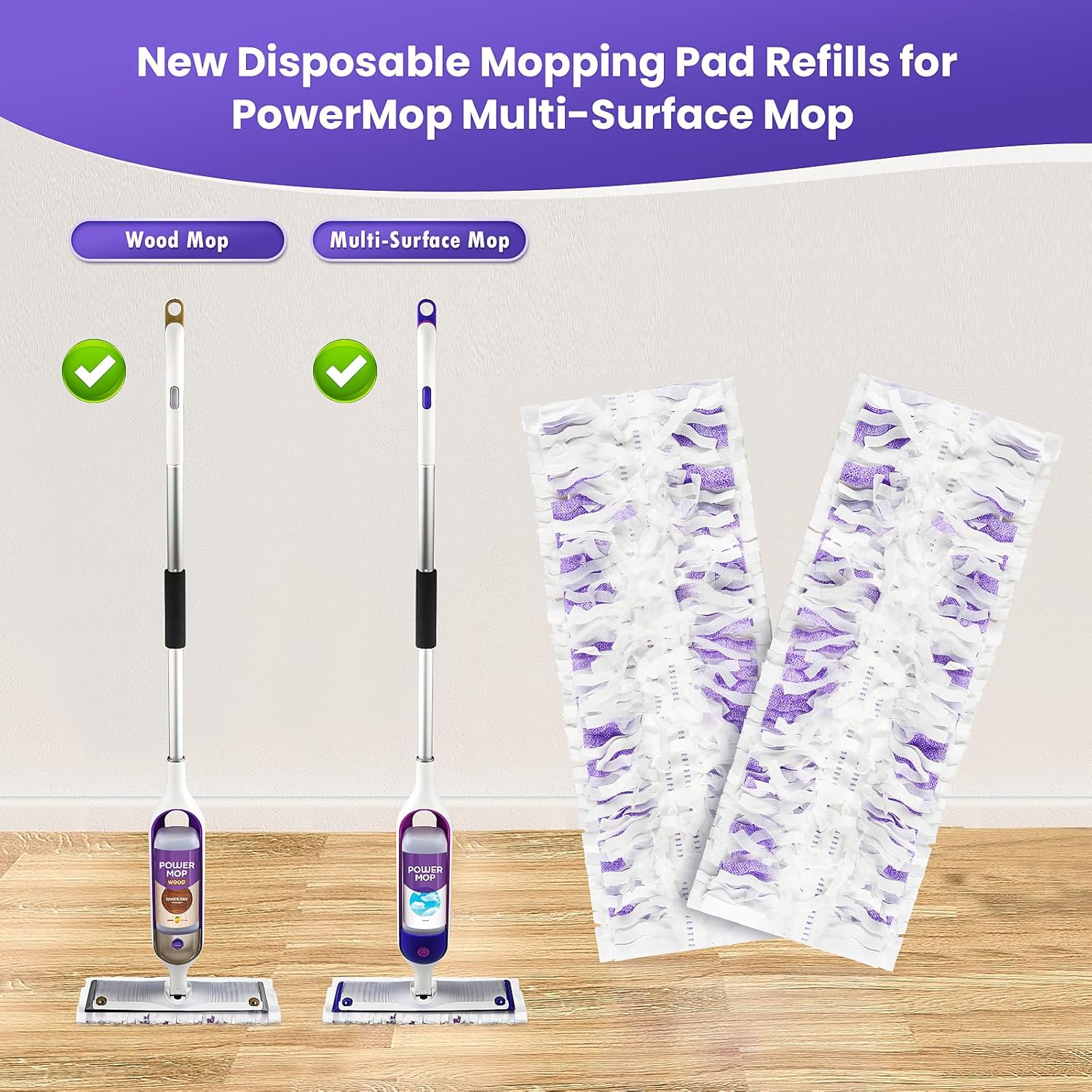 20 Pack Power Mop Pad Refills for Swiffer PowerMop