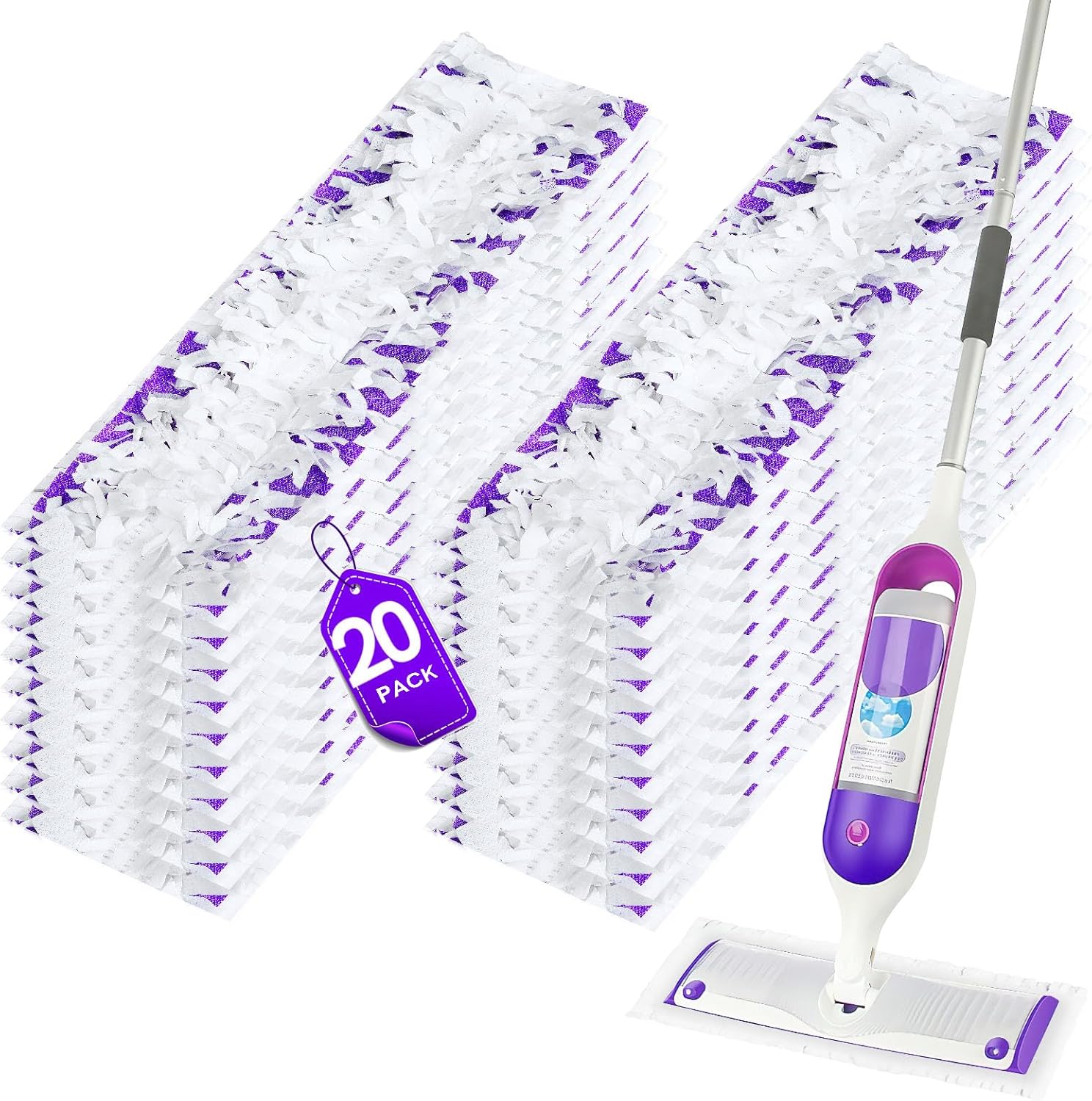 KLEANMAX 20 Count Power Mop Pads Refills for Swiffer