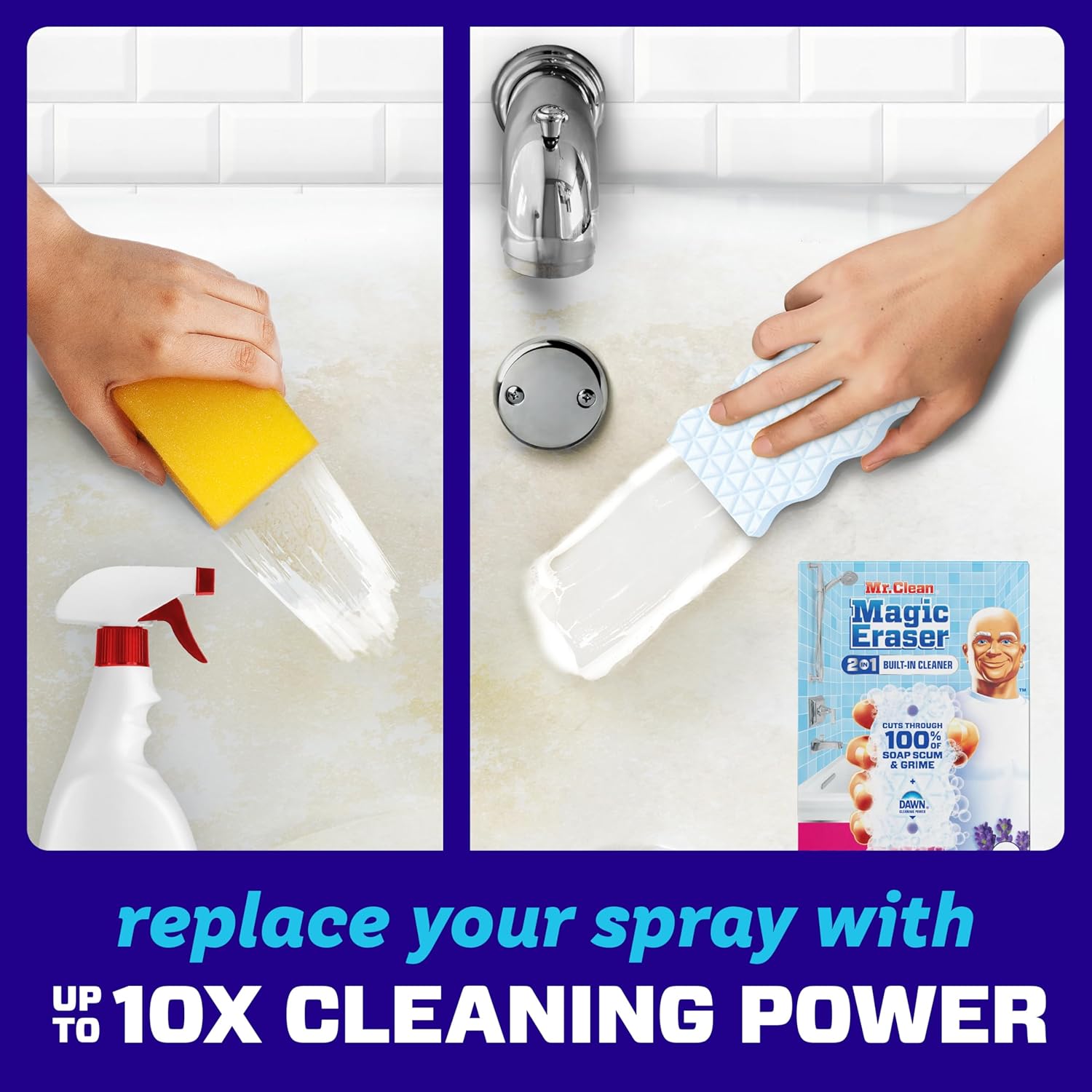 Mr Clean Magic Eraser Sponge 7ct Bathroom Cleaner