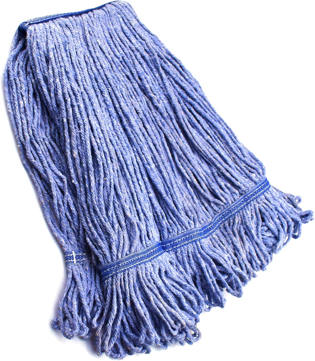 NIUBEE Heavy Duty Commercial Mop Head Replacement - 450g Blue Cotton Looped End