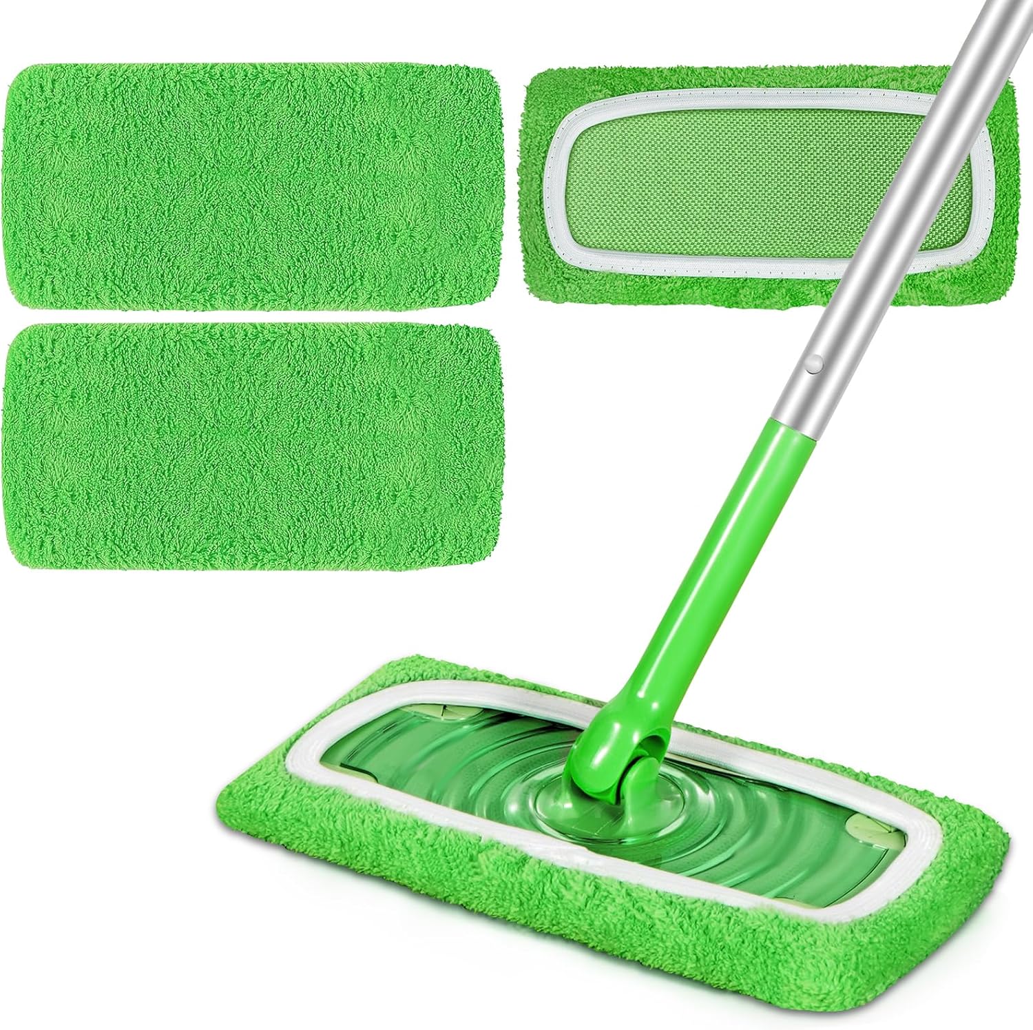 ZHAYAO Reusable Microfiber Mop Pads 3 Pack for Swiffer Sweeper