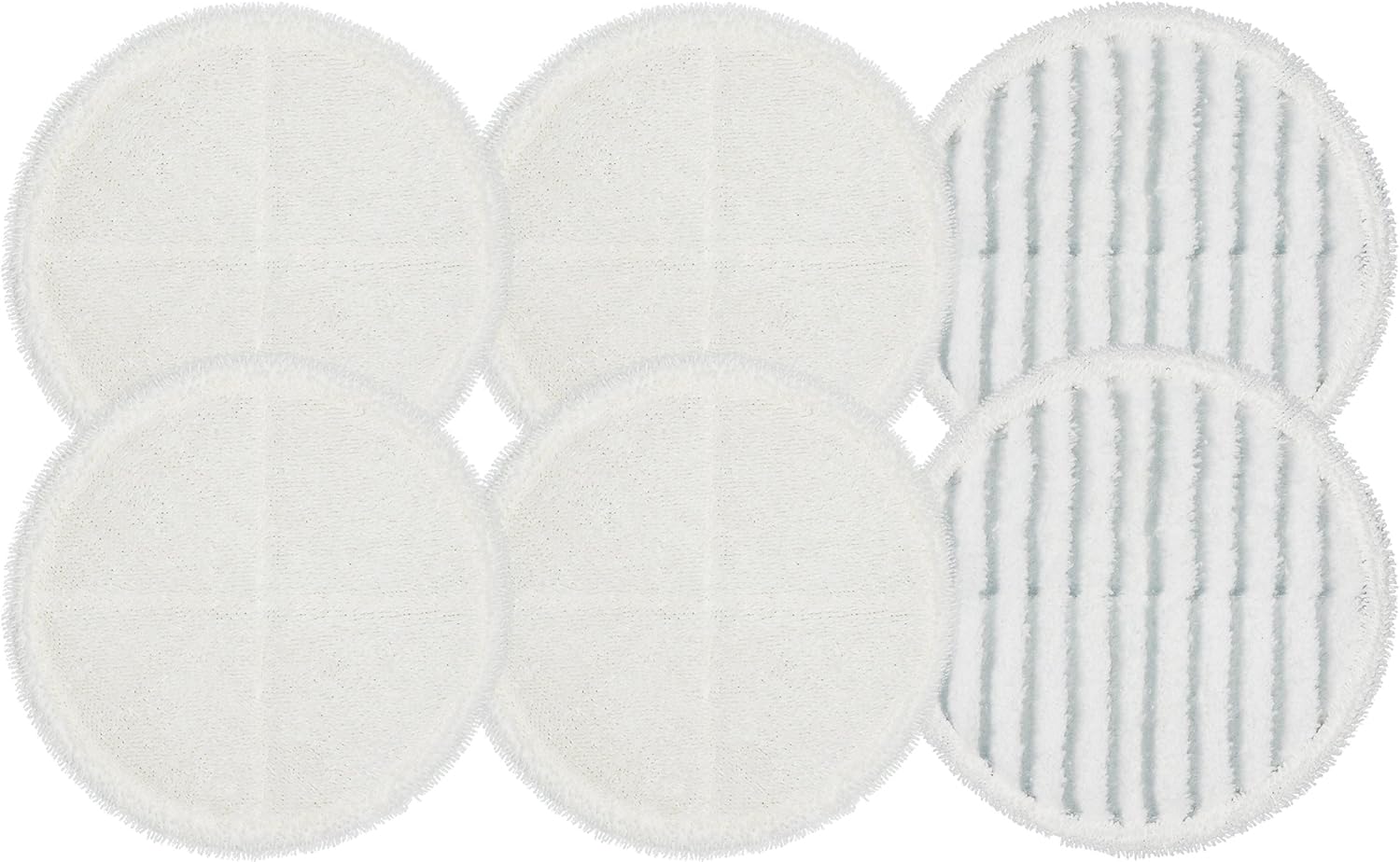 Flintar 2124 Replacement Mop Pads - 6-Pack 4 Soft 2 Scrubby