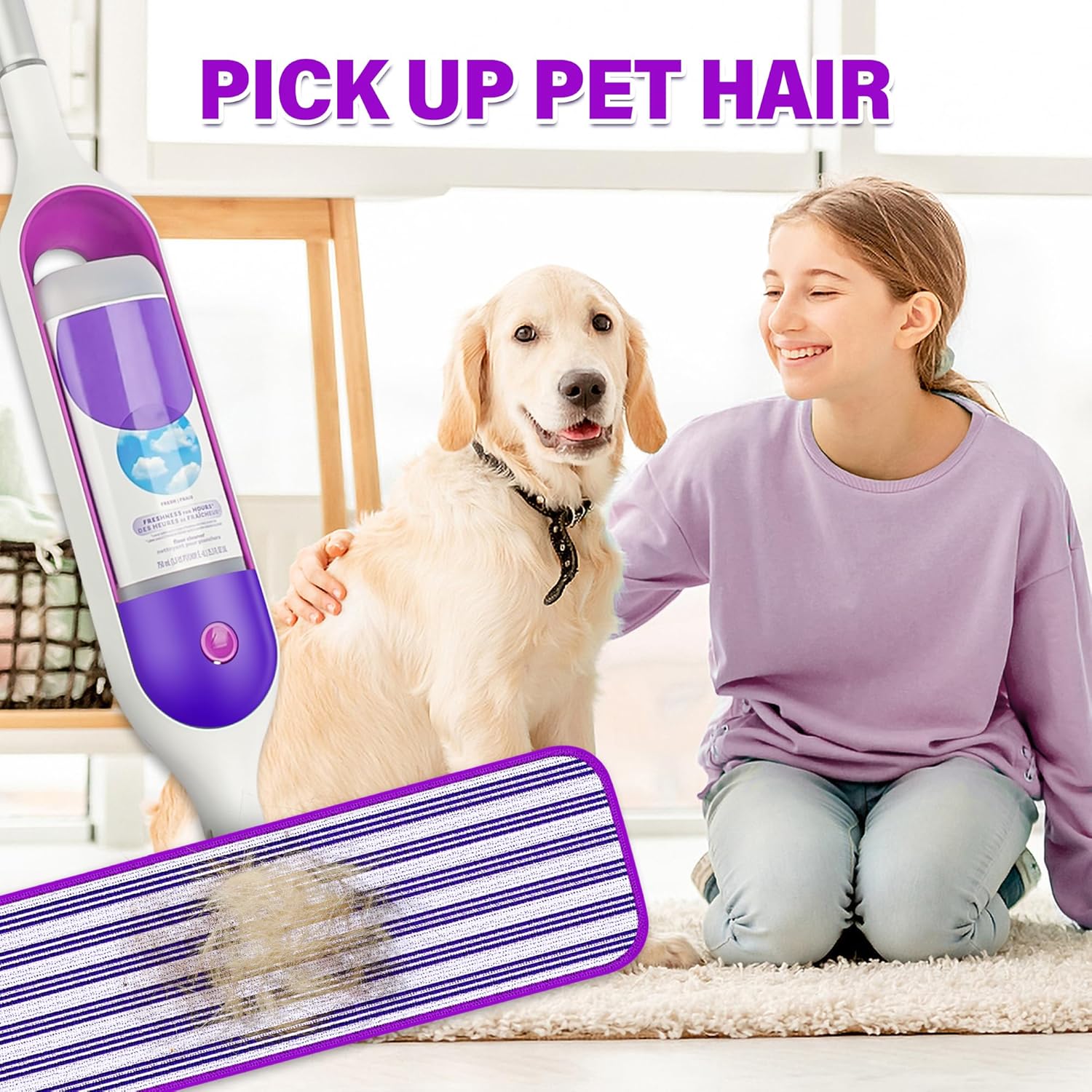 FORSPEEDER 6 Pack Reusable Mop Pads for Swiffer PowerMop 1