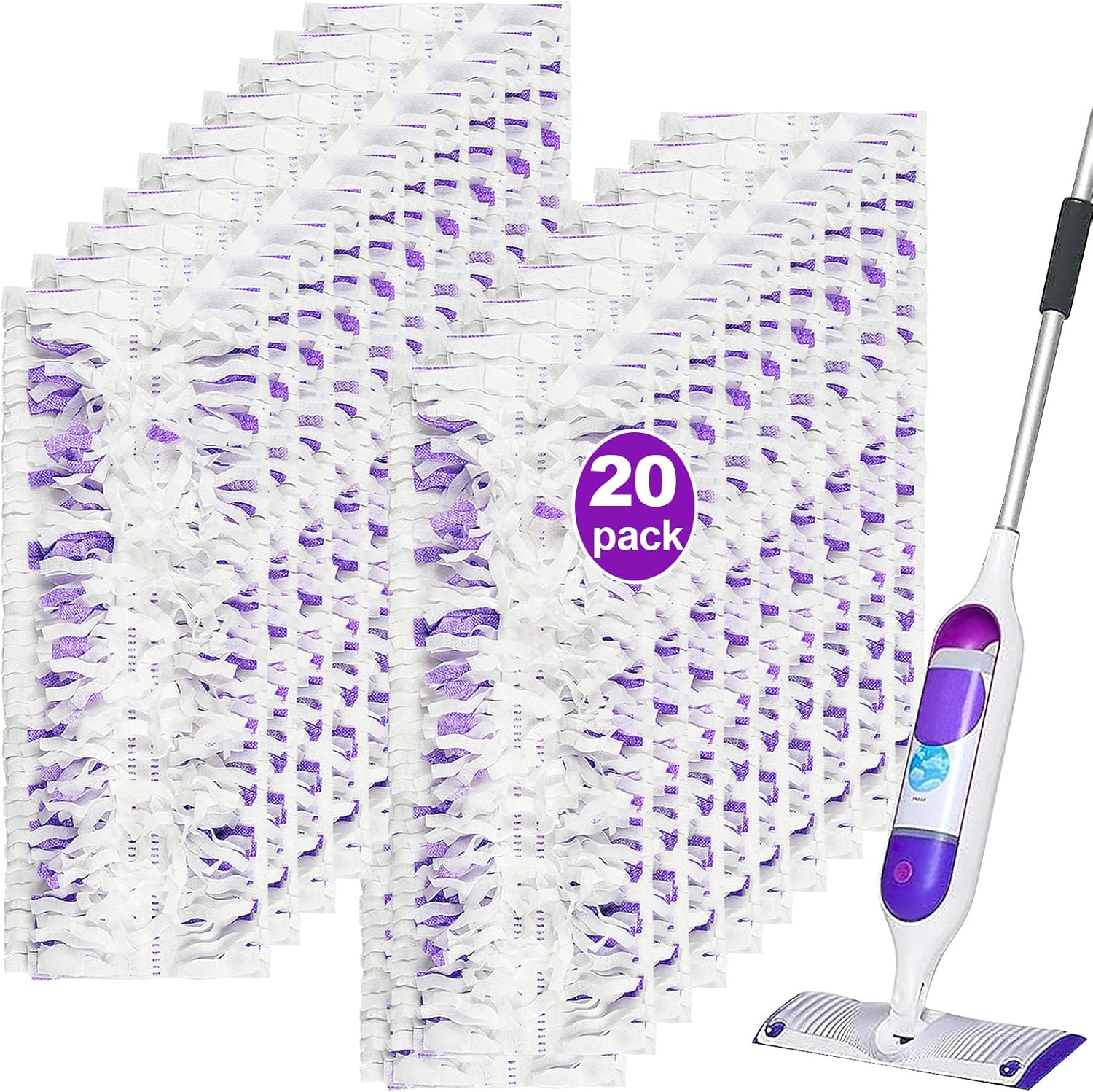 20 Count Disposable Mop Pads Refill for Swiffer PowerMop