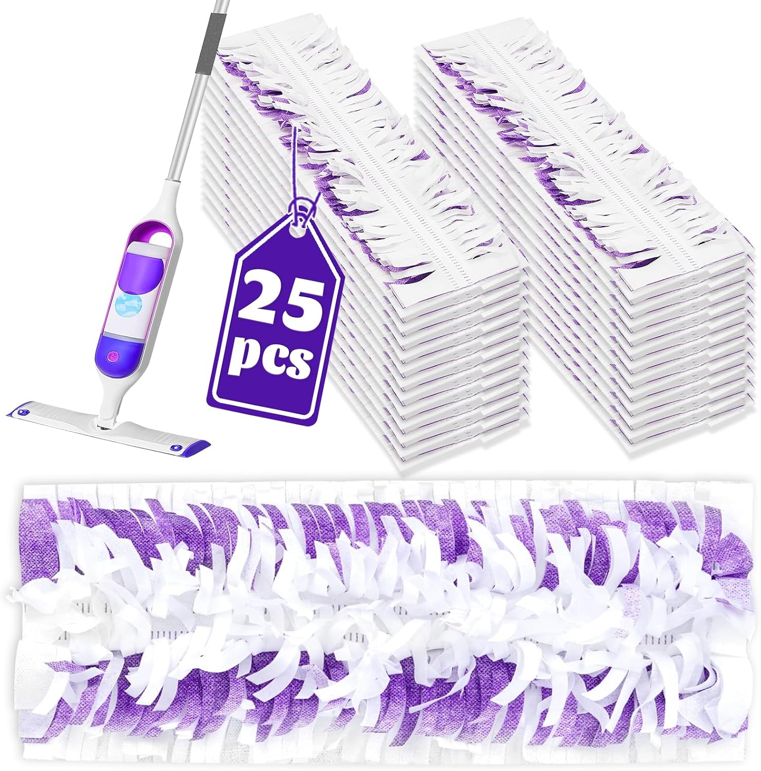 Aicipow 25 Count Swiffer Power Mop Replacement Pads