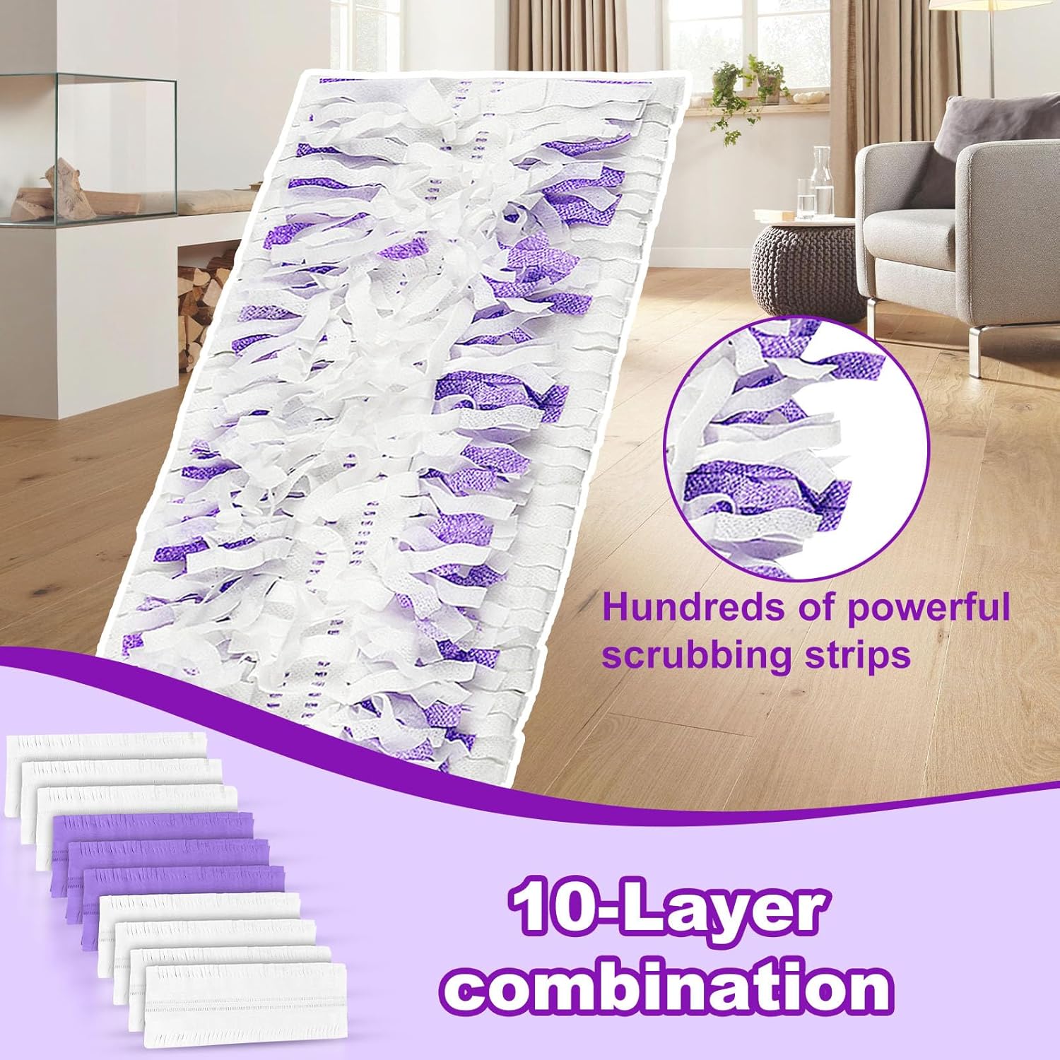 20 Count Disposable Mop Pads Refill for Swiffer PowerMop