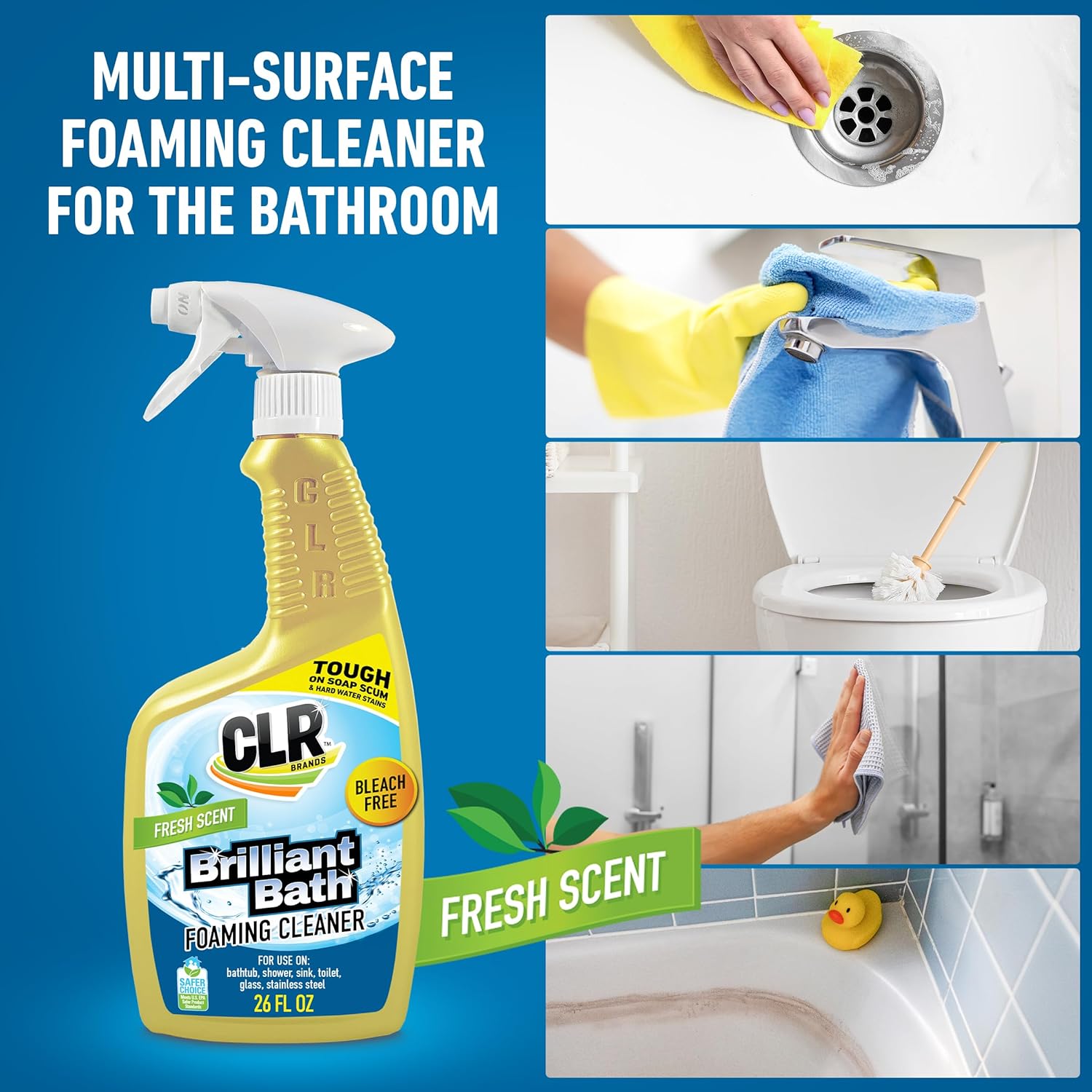 CLR Brilliant Bath Foaming Cleaner Spray 26 Oz Pack Of 2