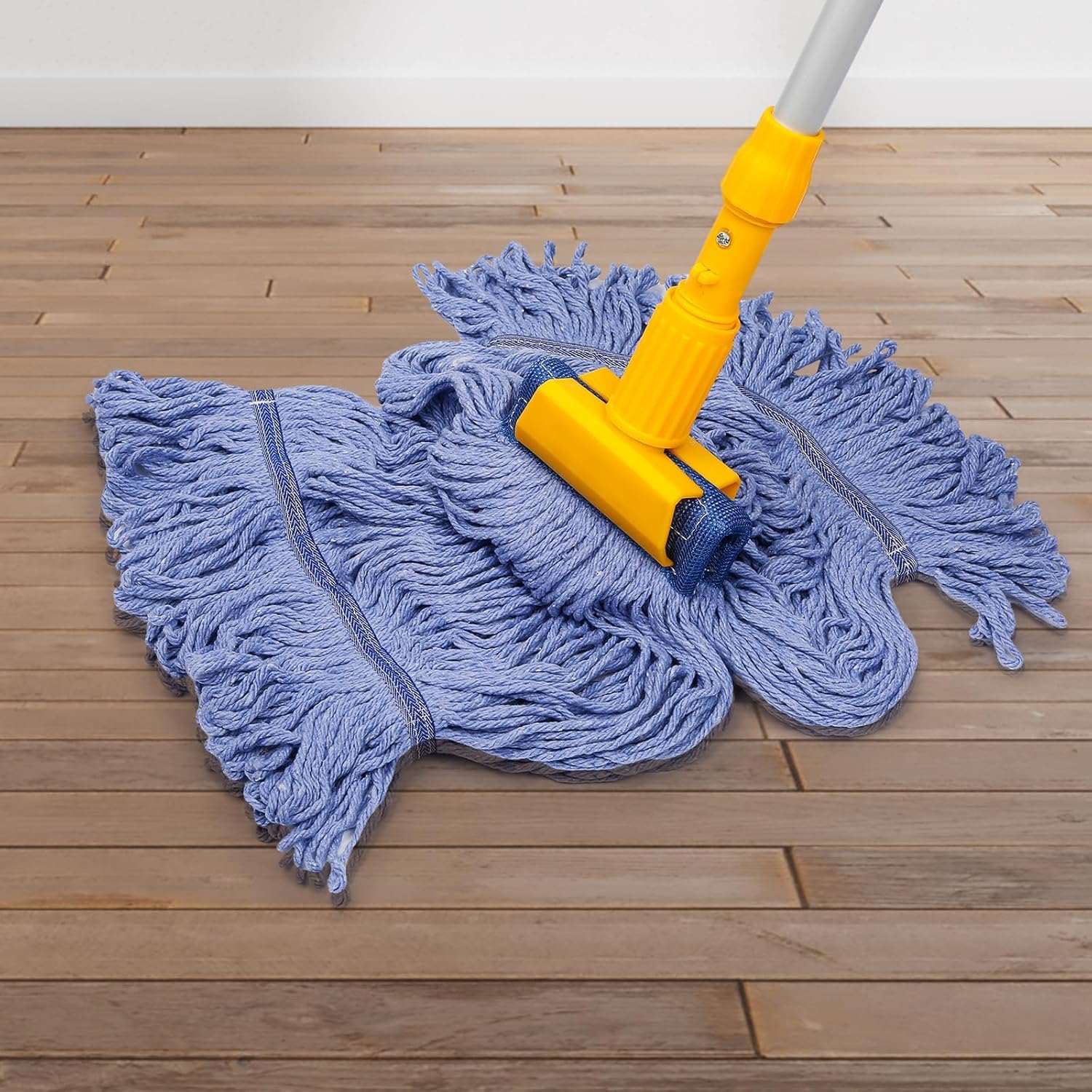 Pack of 6 Heavy Duty Blue String Mop Refill Heads