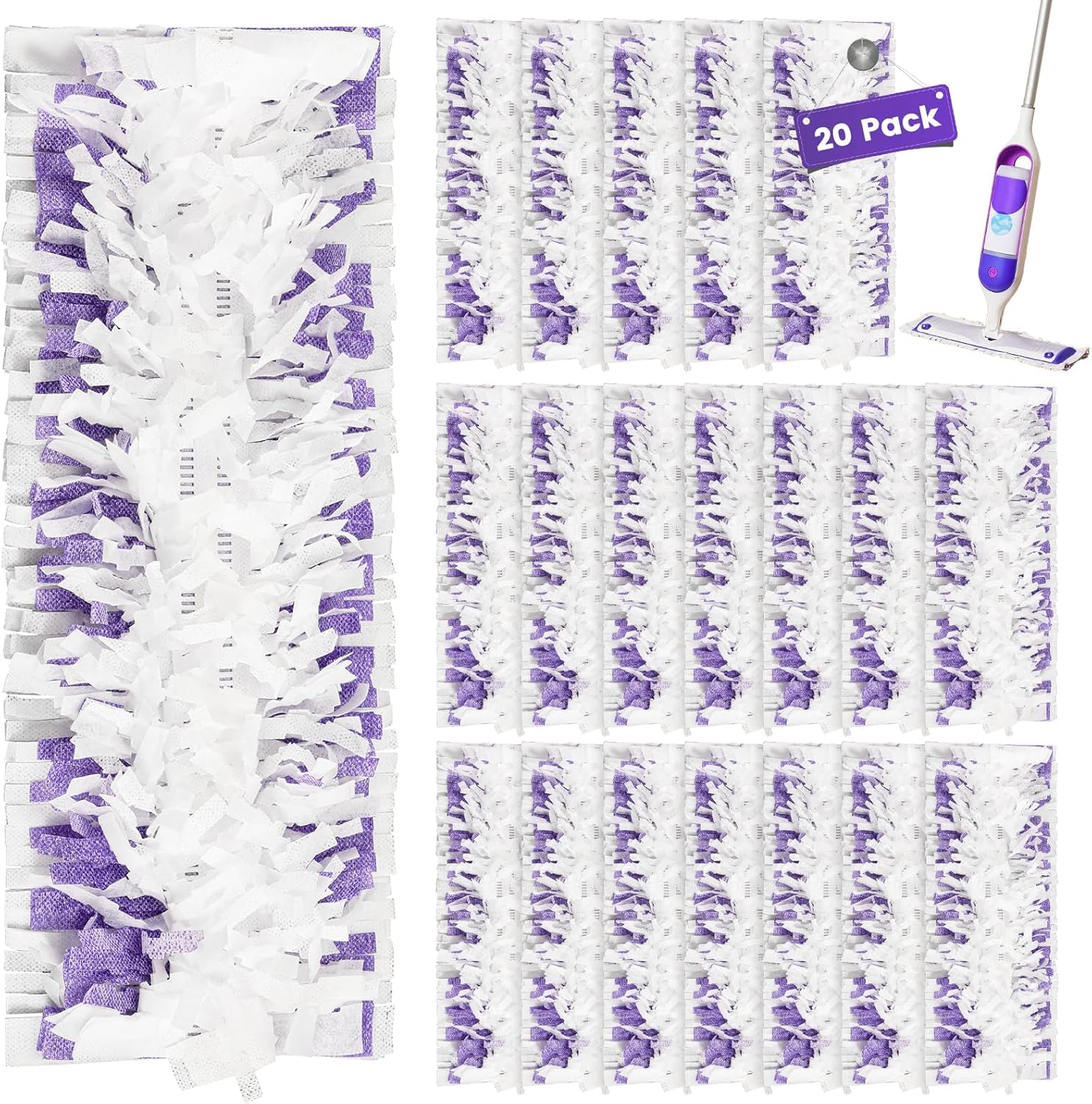 CANAVY 20-Pack Mopping Pads for Swiffer PowerMop