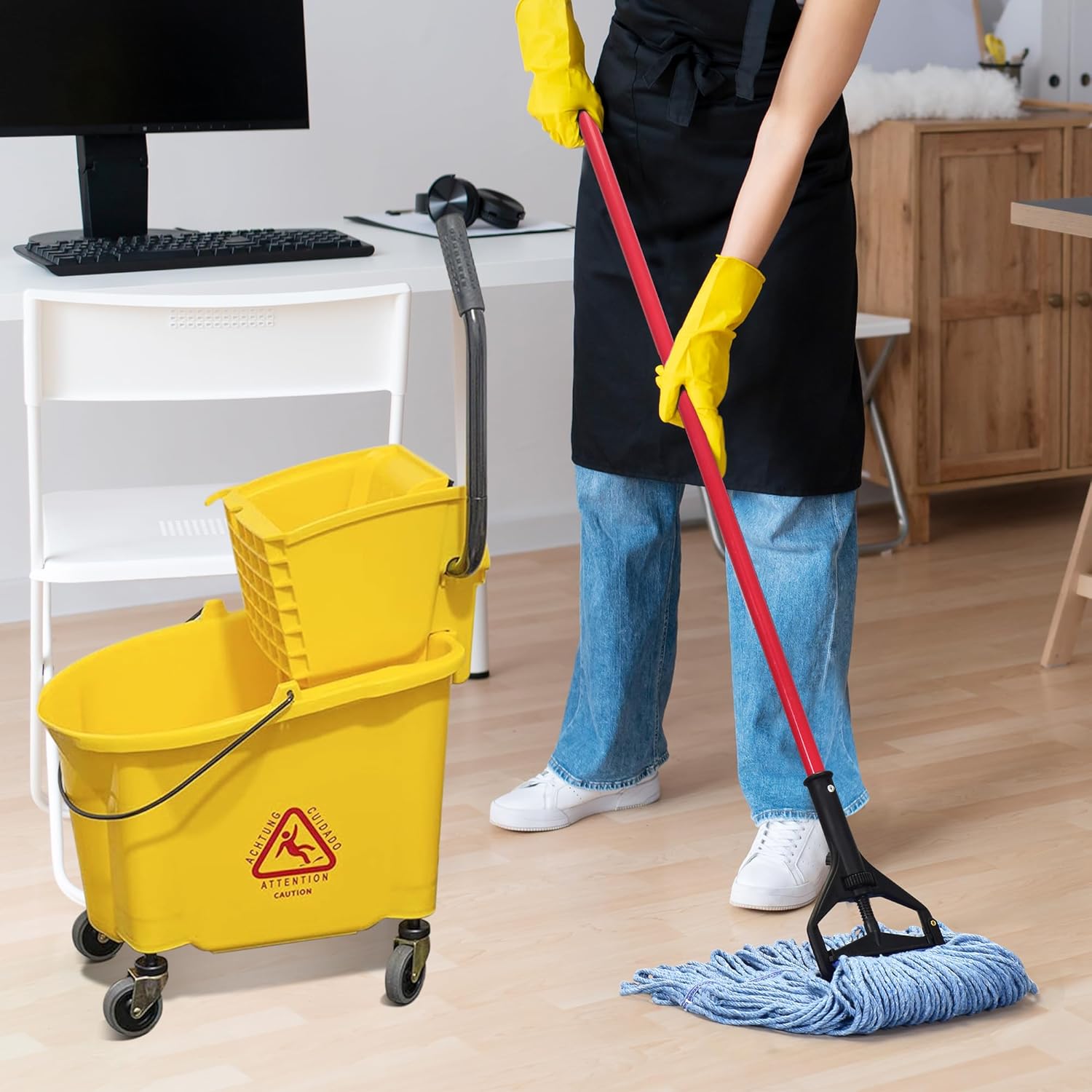 L Luke Supply Heavy Duty Mop Head Replacement Pack of 6