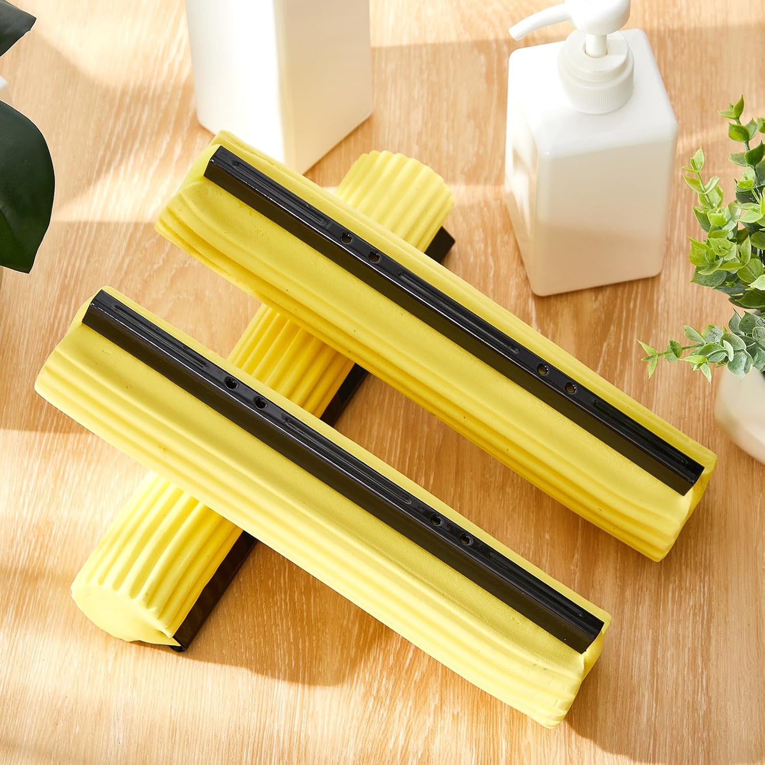 10 Pcs Yellow PVA Sponge Mop Head Refill Replacement