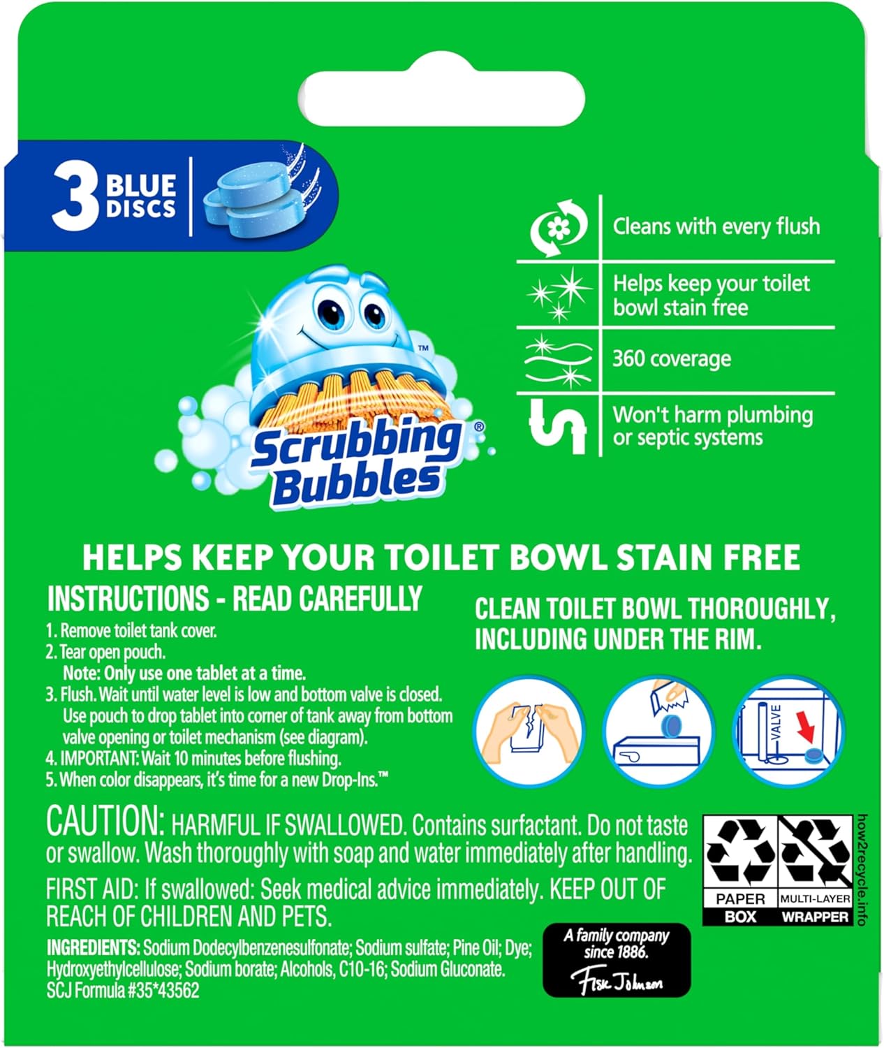 Scrubbing Bubbles Toilet Tablets 3 Count Pack Of 1
