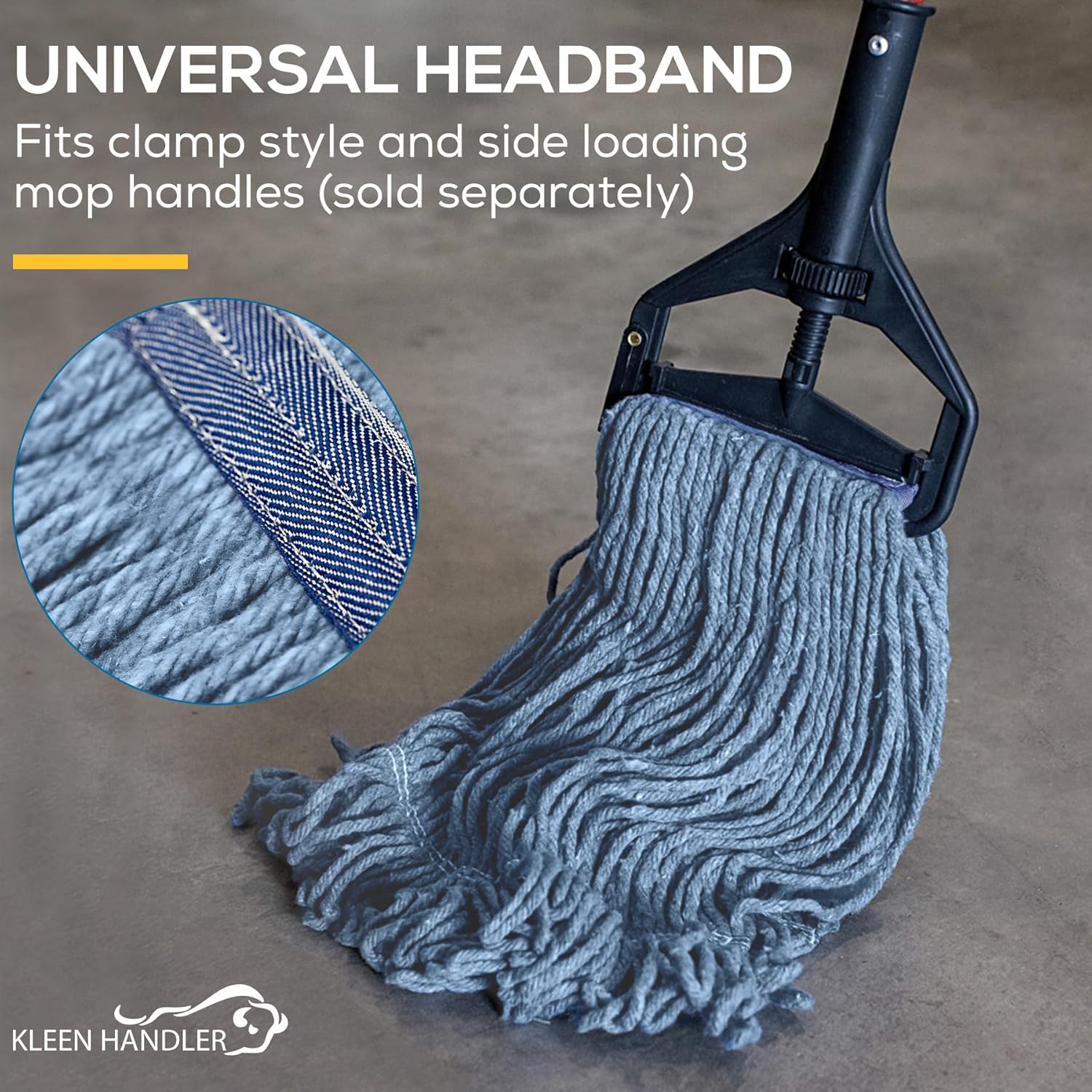 KLEEN HANDLER Heavy Duty Mop Head Refill Pack of 6 1