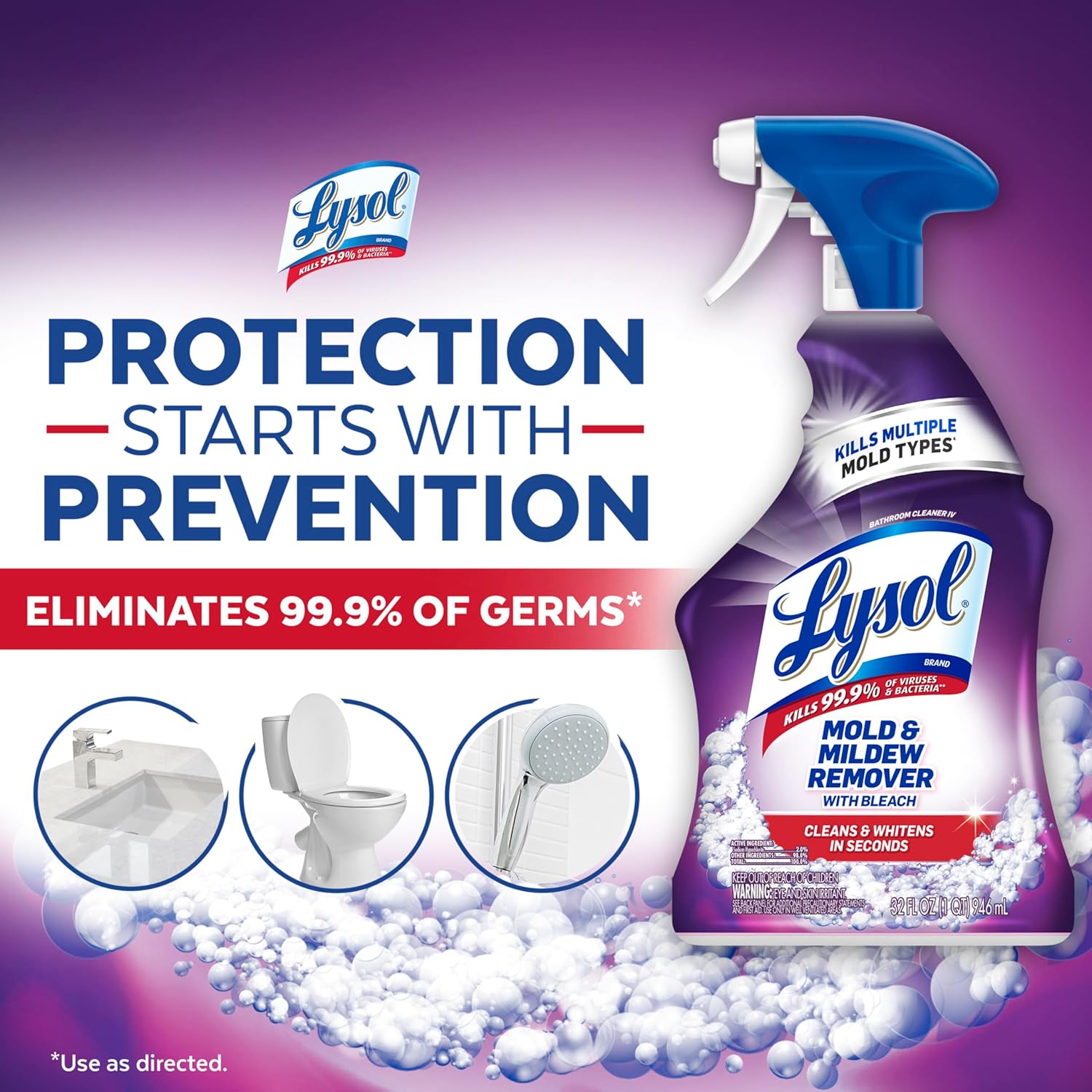 Lysol Mold Mildew Remover 32oz Pack of 1