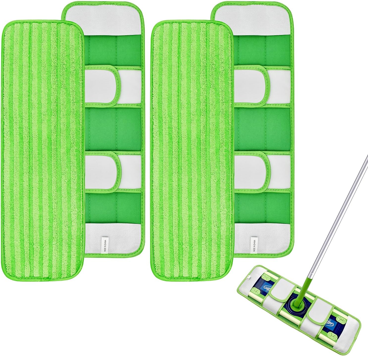 GFRED 4 Pack Swiffer XL Mop Pads Reusable Wet Dry