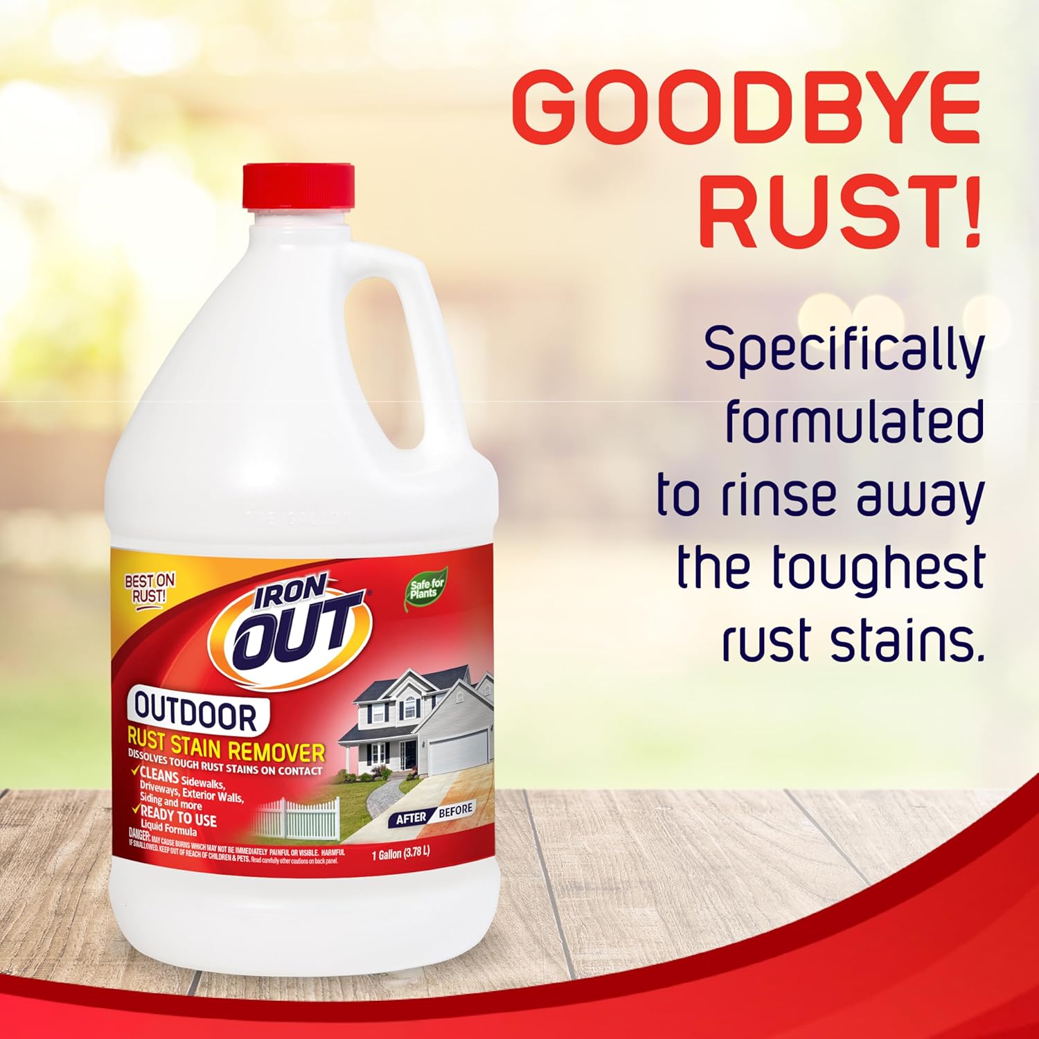 IRON OUT Liquid Rust Stain Remover 1 Gallon 1